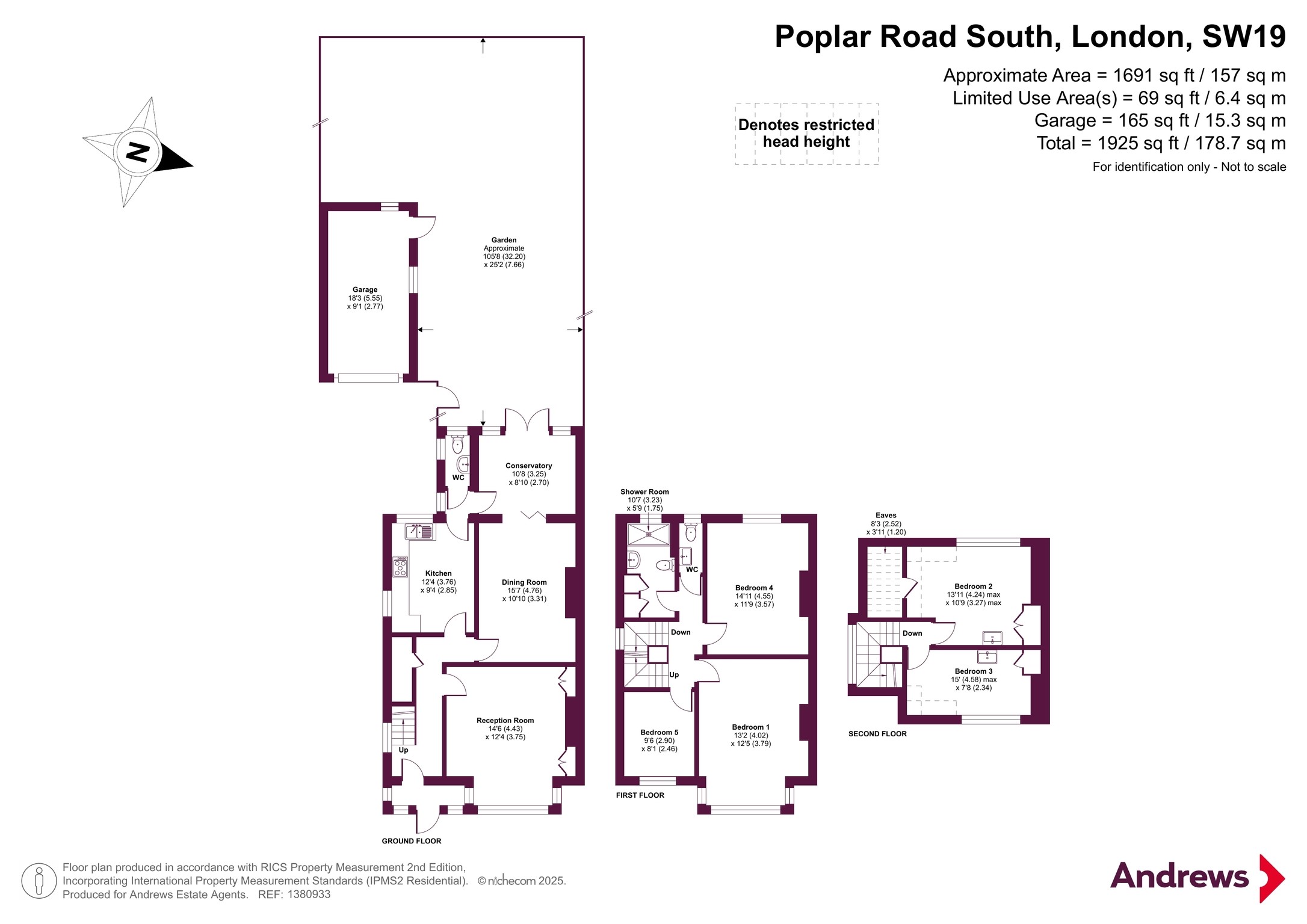 95, Poplar Road South, London floorplan