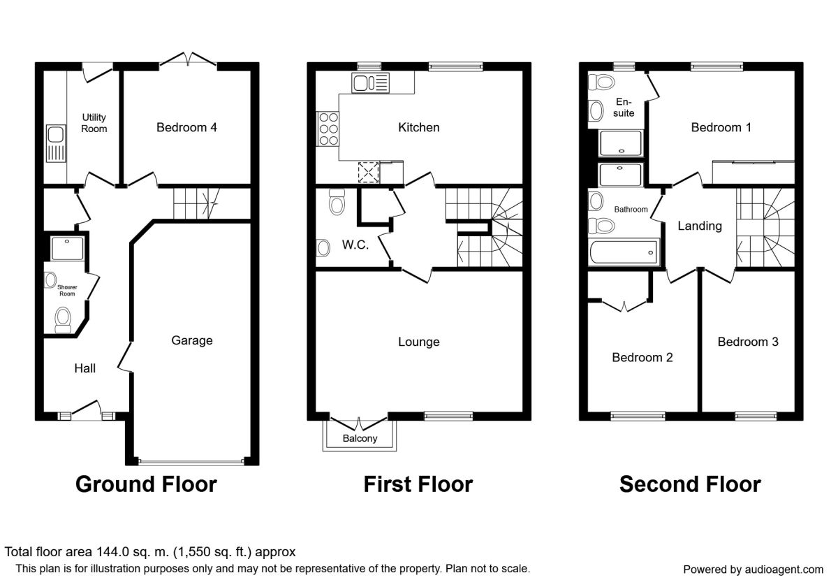 4 Bedrooms  for sale in Hewer Drive, Castle Gresley, Swadlincote DE11