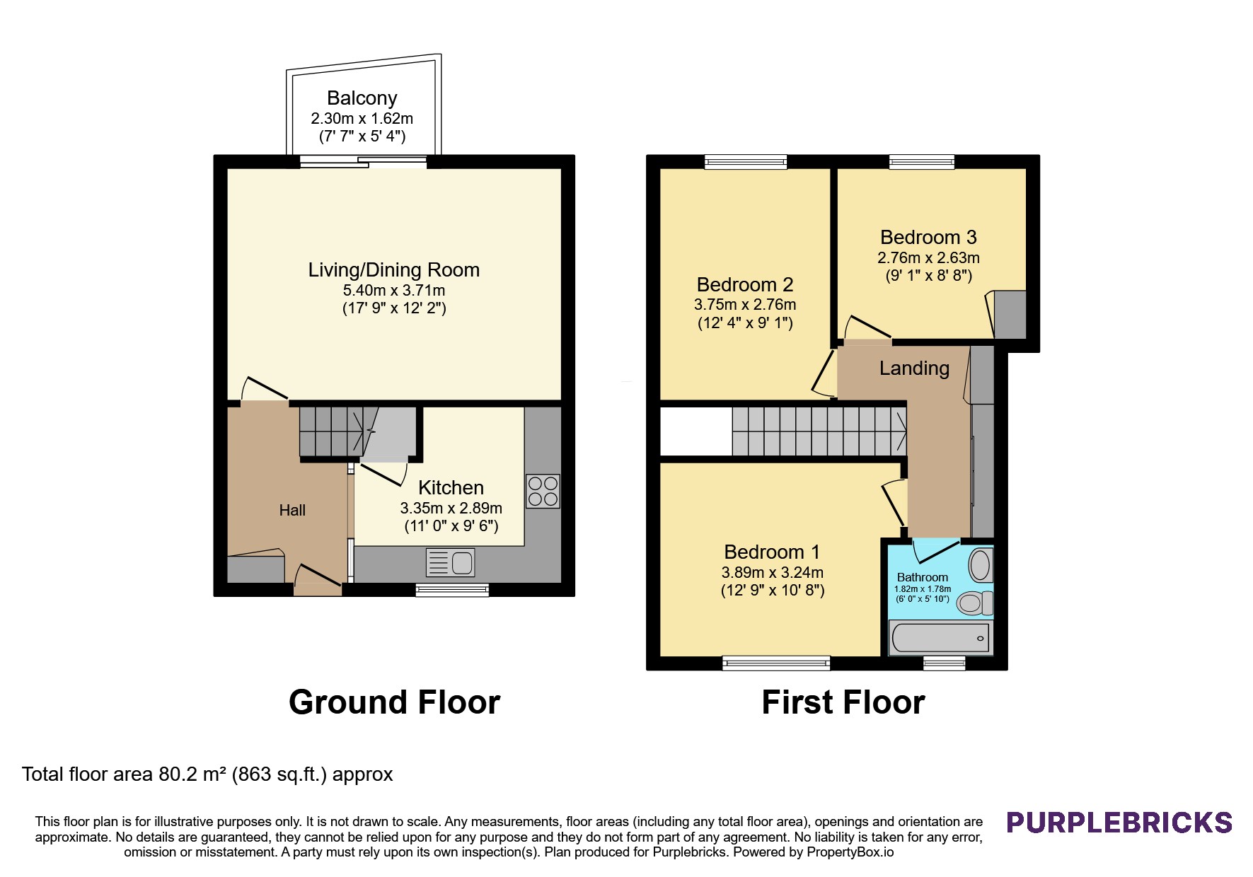 55b, Storie Street, Paisley floorplan