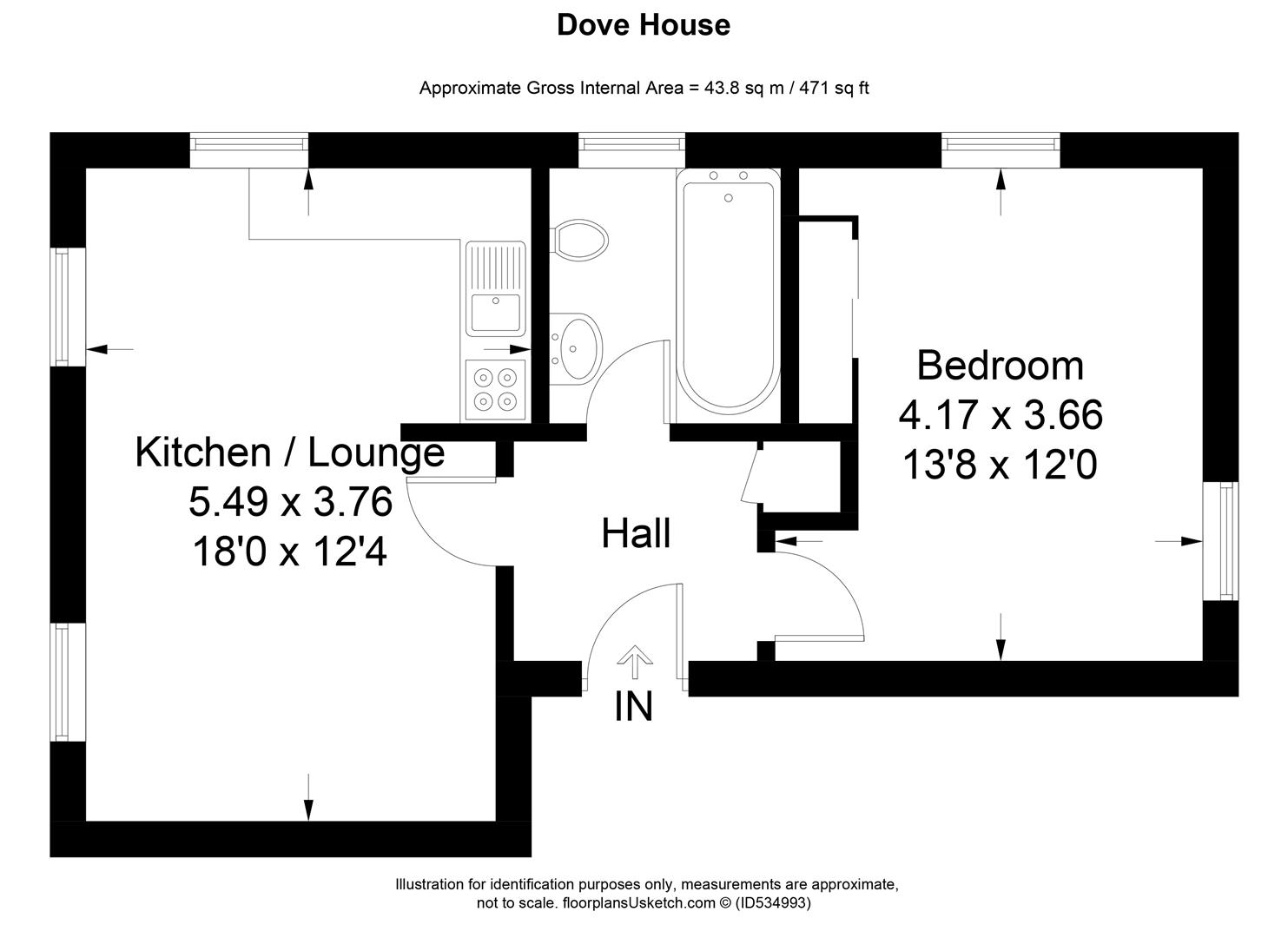 1 Bedrooms Flat for sale in Dove Place, Aylesbury HP19