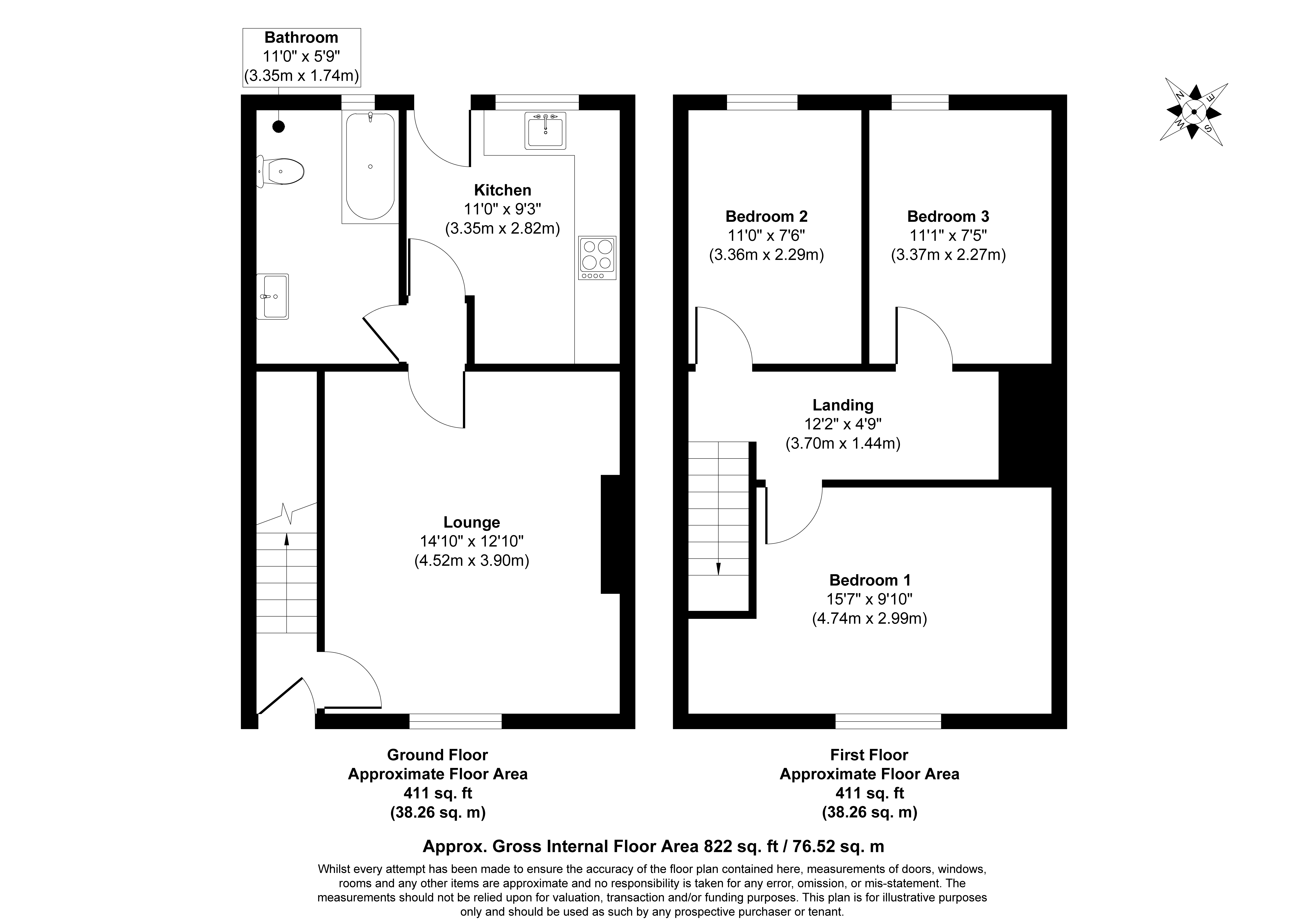 52 Close House, 52 Close House, Bishop Auckland floorplan