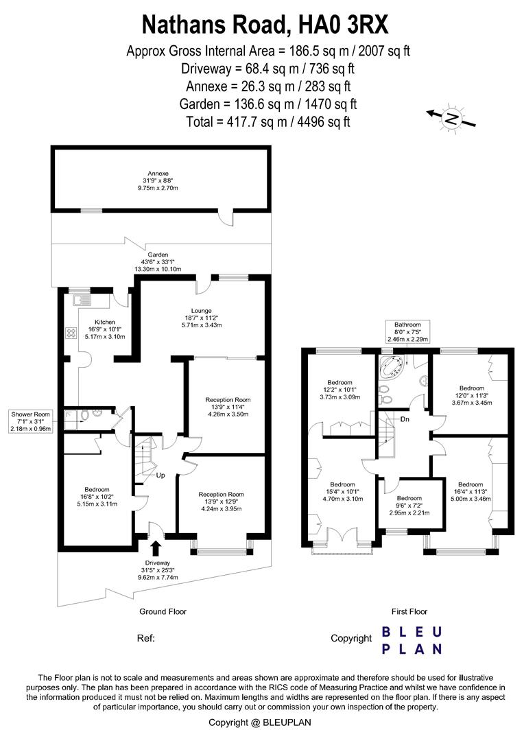 72, Nathans Road, Wembley floorplan