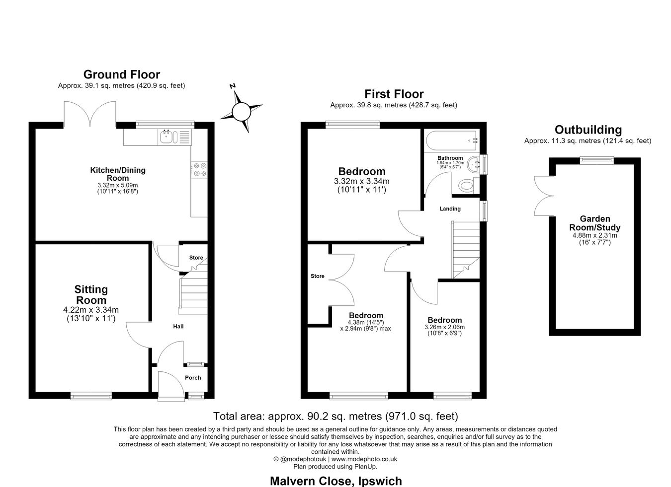 41, Malvern Close, Ipswich floorplan