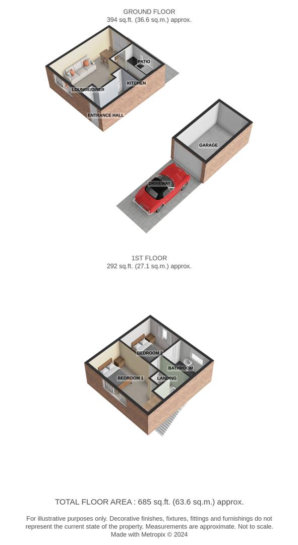 Biss Meadow, Broadmead, Trowbridge BA14, 2 bedroom terraced house for
