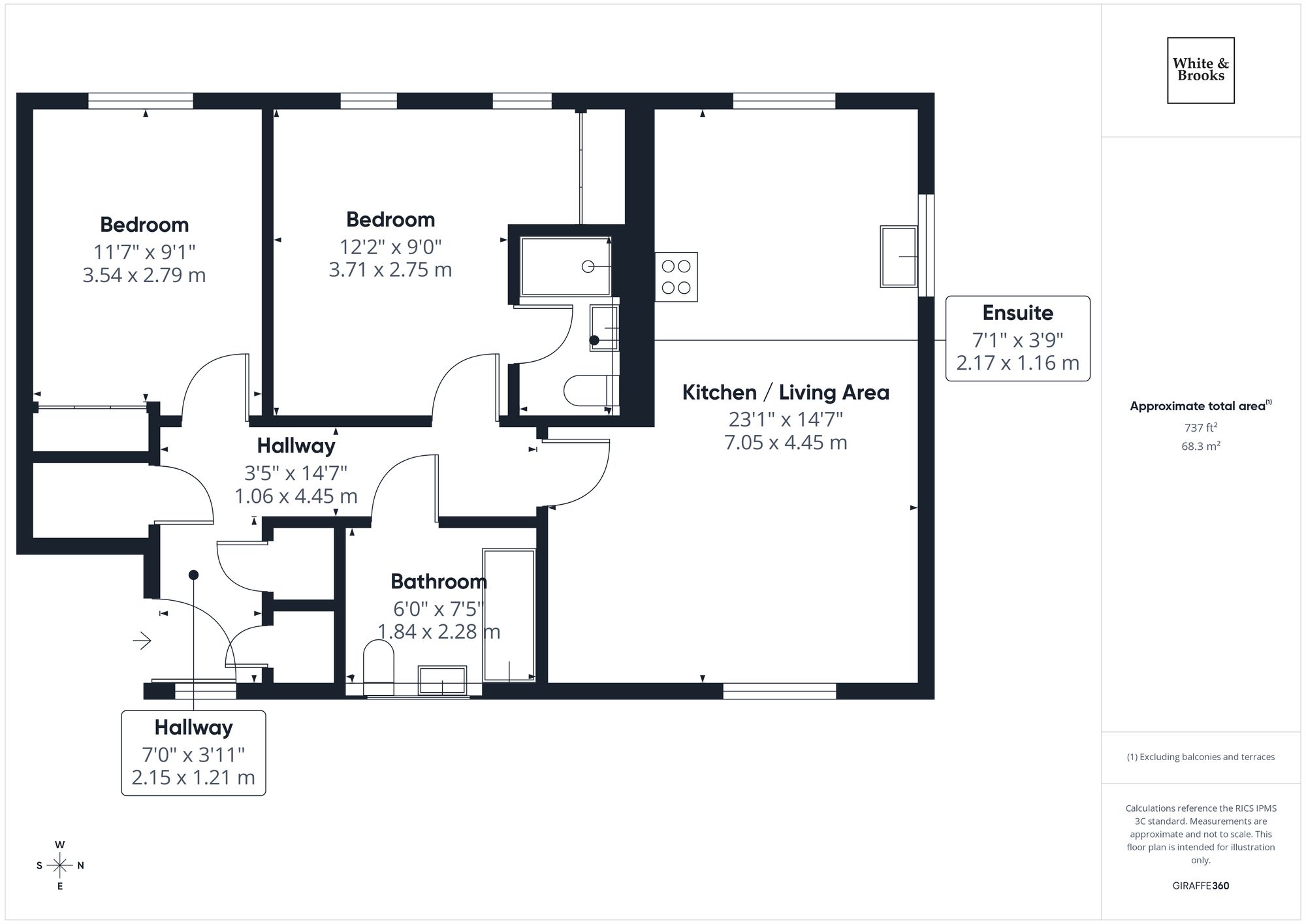 Flat 5, Augusta House Cassia Road, Chichester floorplan