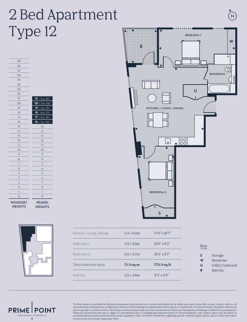 Prime Point, Greenwich, SE10, London floorplan