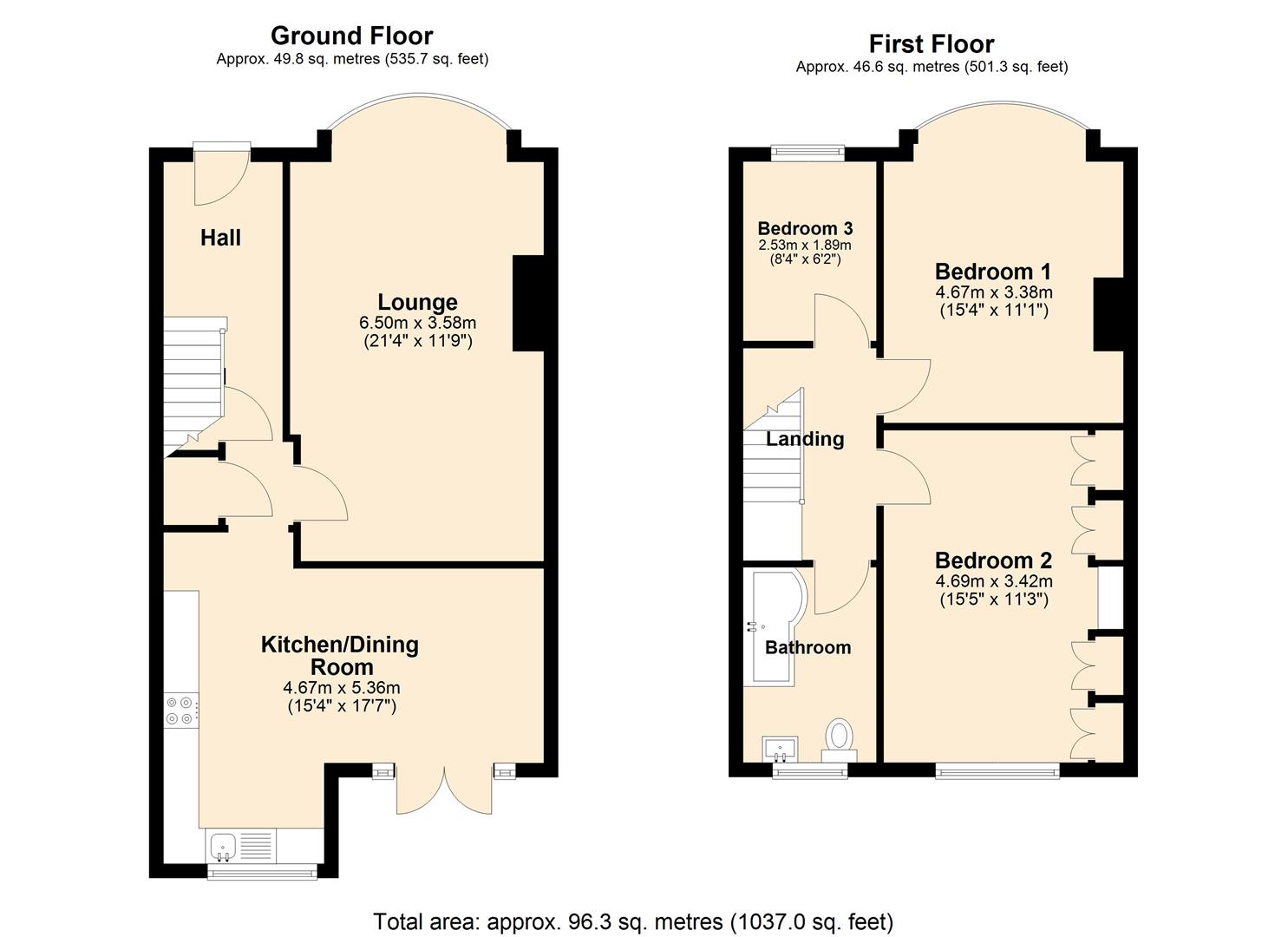 278, Kingston Road, Hull floorplan