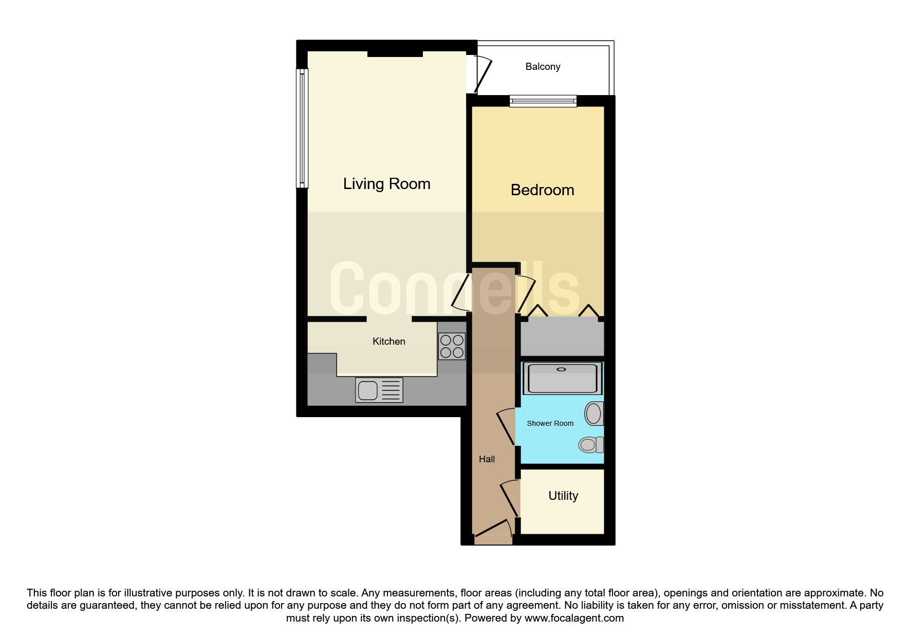 Flat 6, Hillbrook Court, Acreman Street, Sherborne floorplan