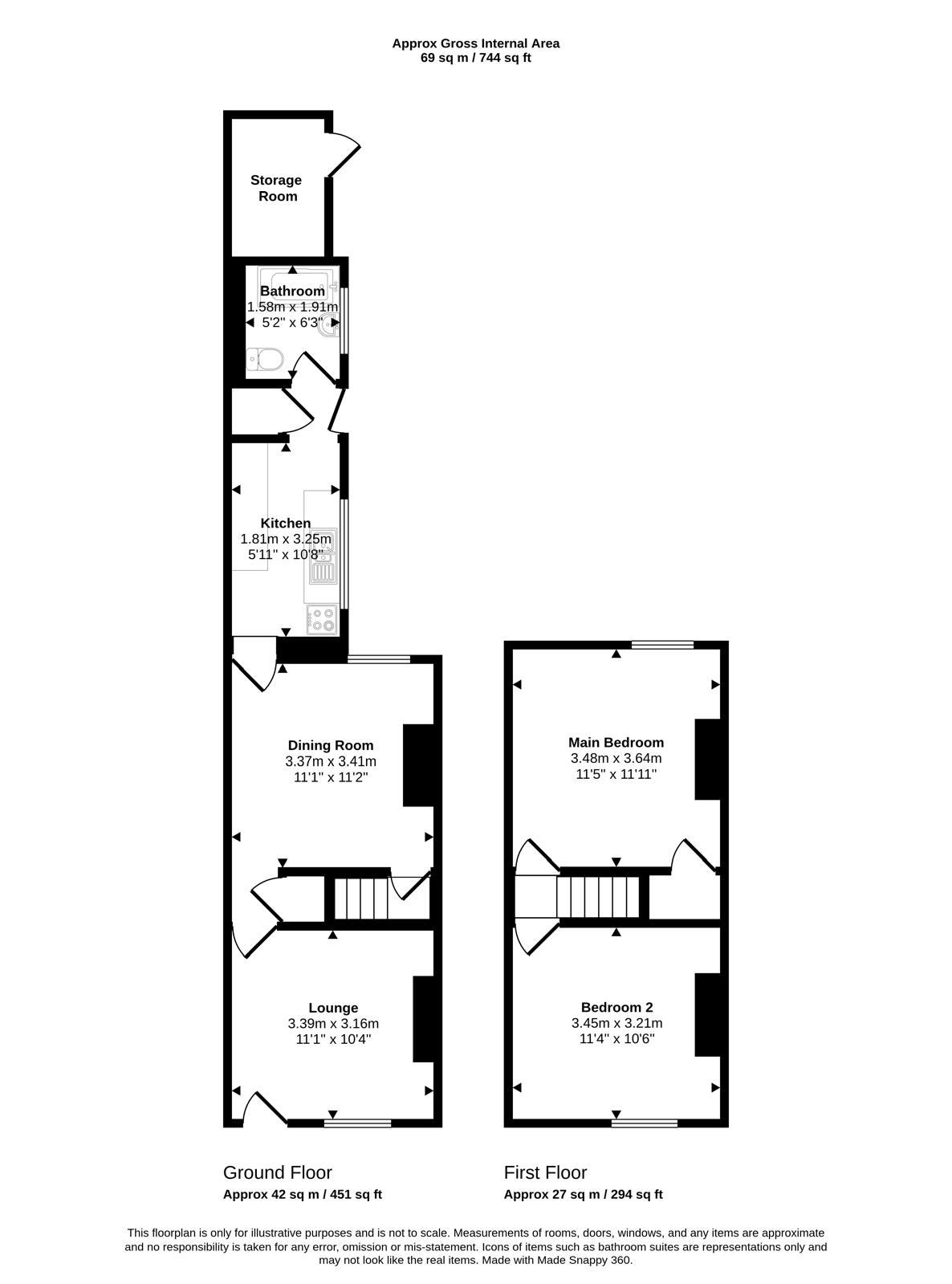 6 Lewis Street, 6 Lewis Street, Stoke-on-Trent floorplan