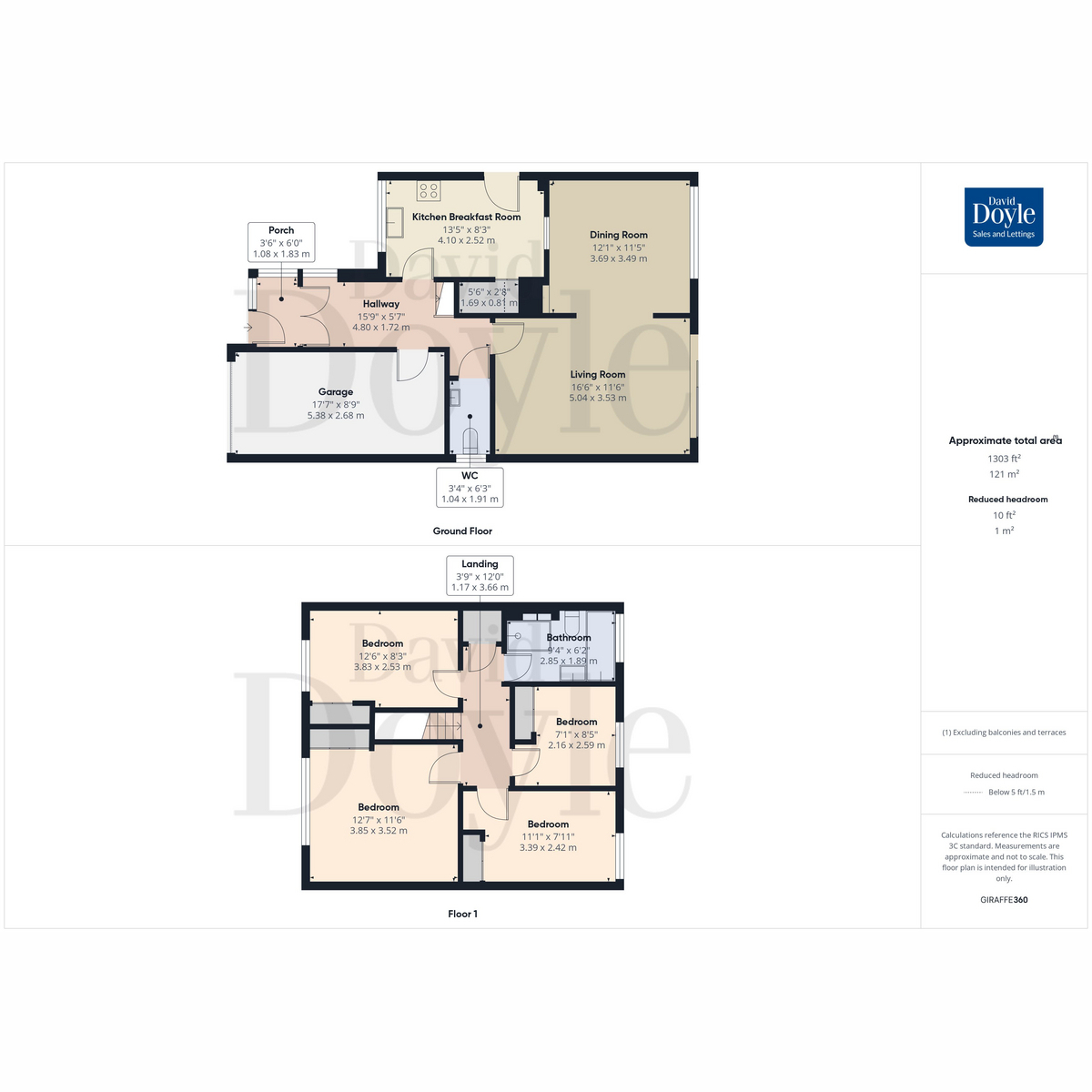 14, Lombardy Close, Leverstock Green floorplan