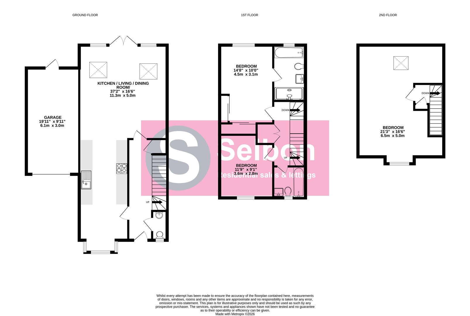 13, Kestrel Walk, Fleet floorplan