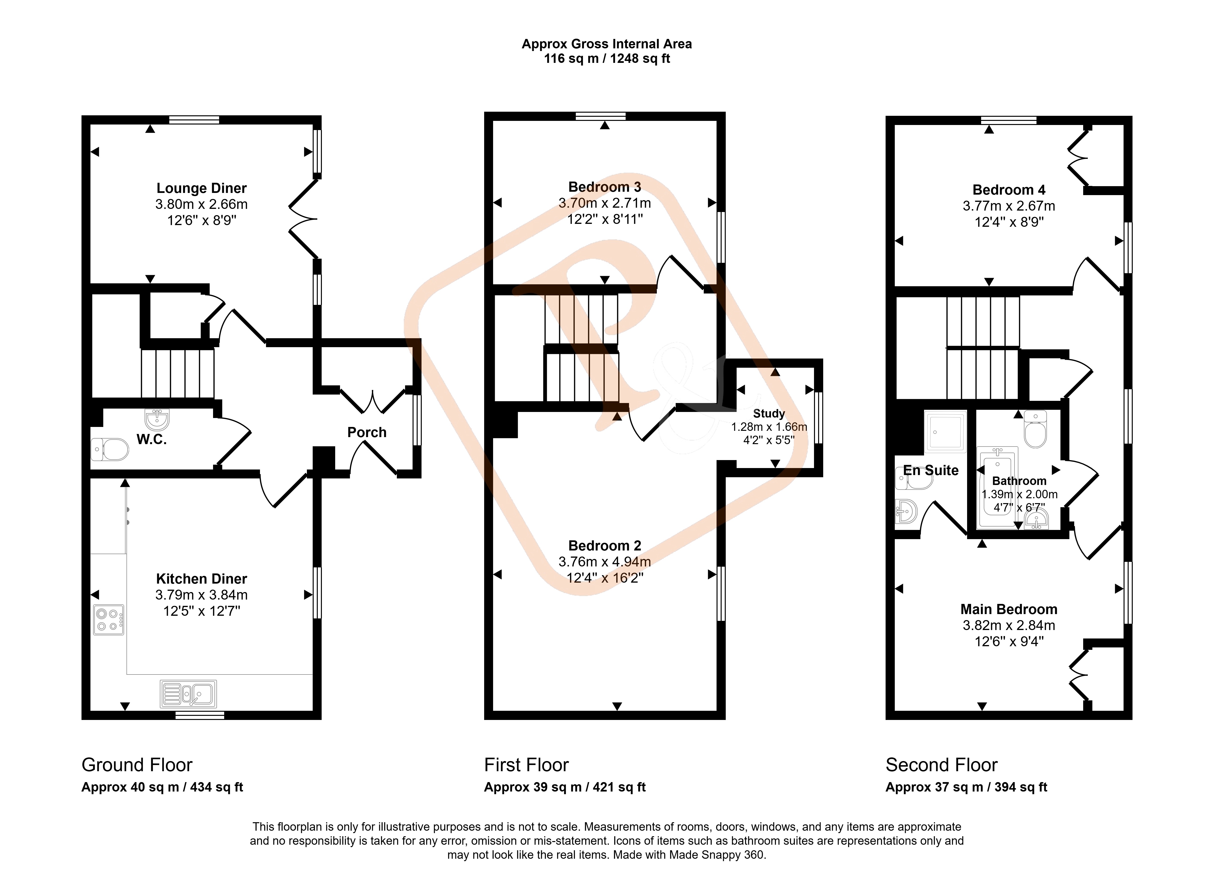 124, Garland Road, Abbey Fields, Essex floorplan