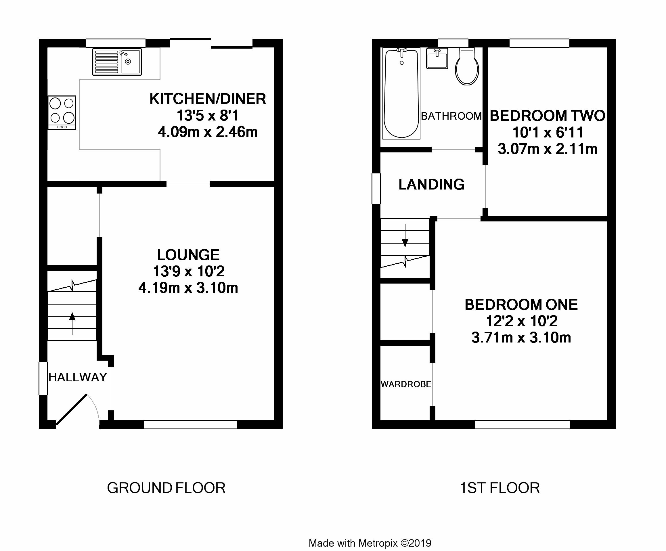 2 Bedrooms End terrace house for sale in Larch Close, Bridgwater, 4 TA6