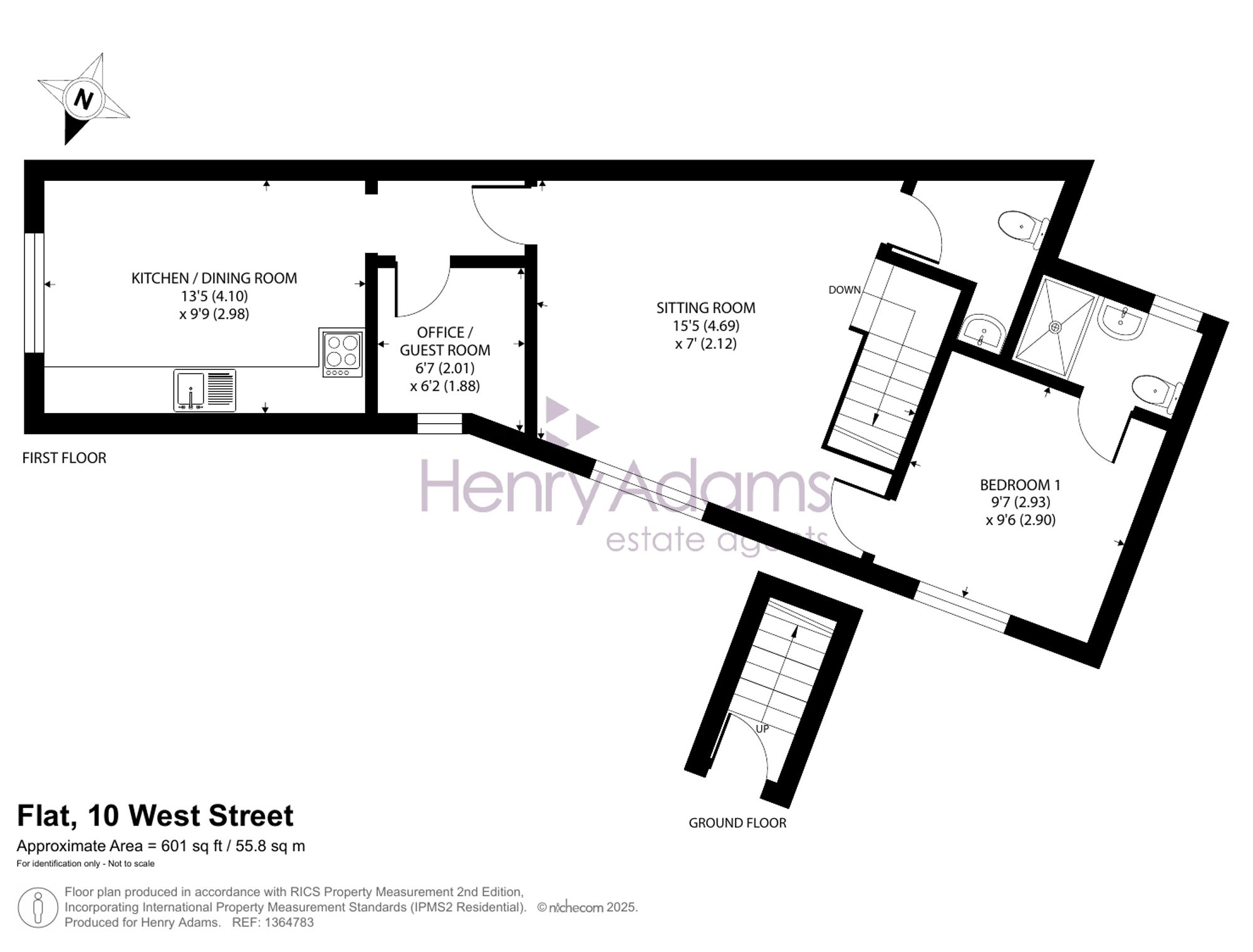 Flat, 10 West Street, Emsworth floorplan