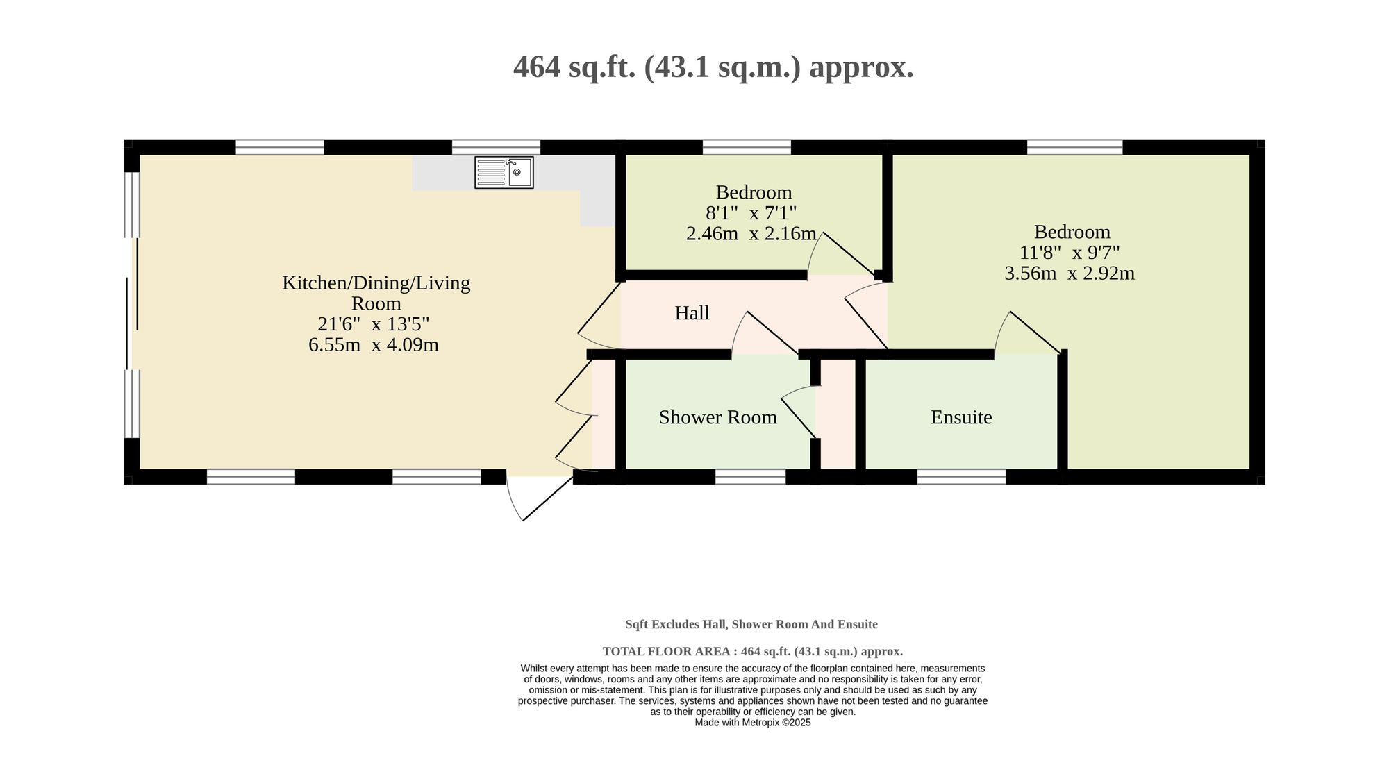 Hamilton, Broadland Sands Holiday Park, Lowestoft floorplan