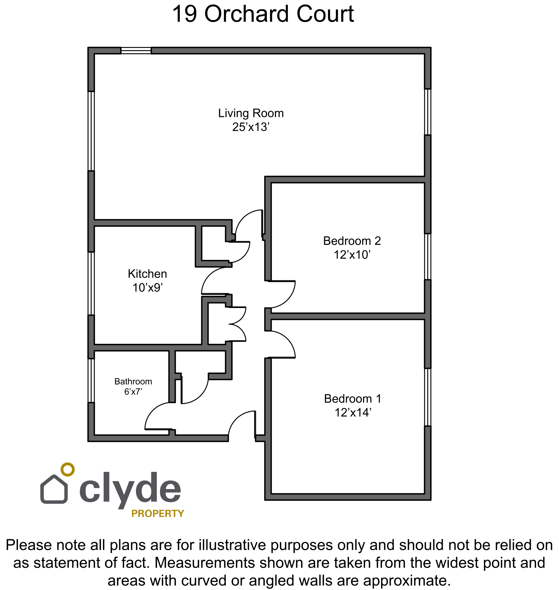 19, Orchard Court, Glasgow floorplan