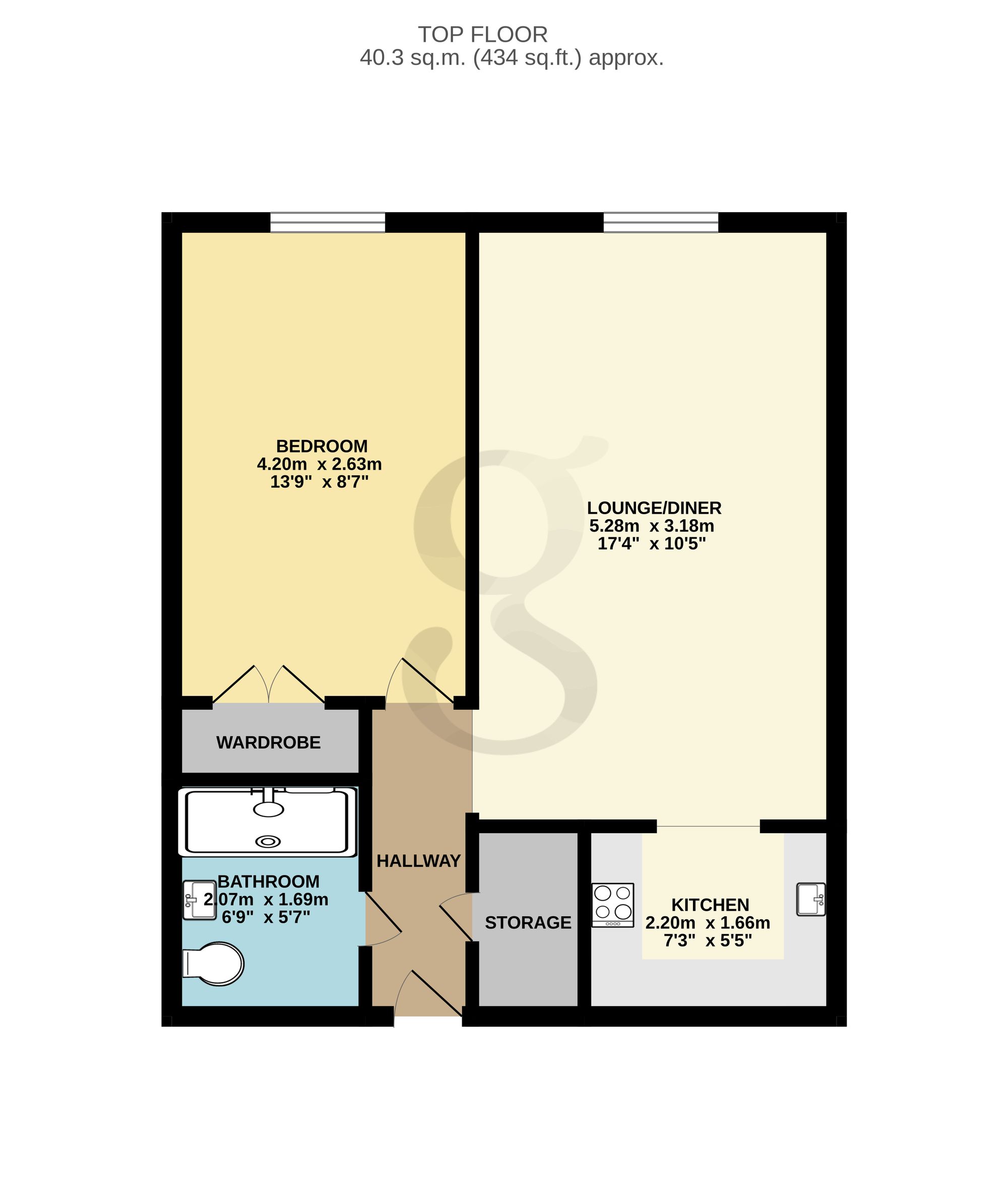58 Maison Belleville Wellington Road, Jersey floorplan