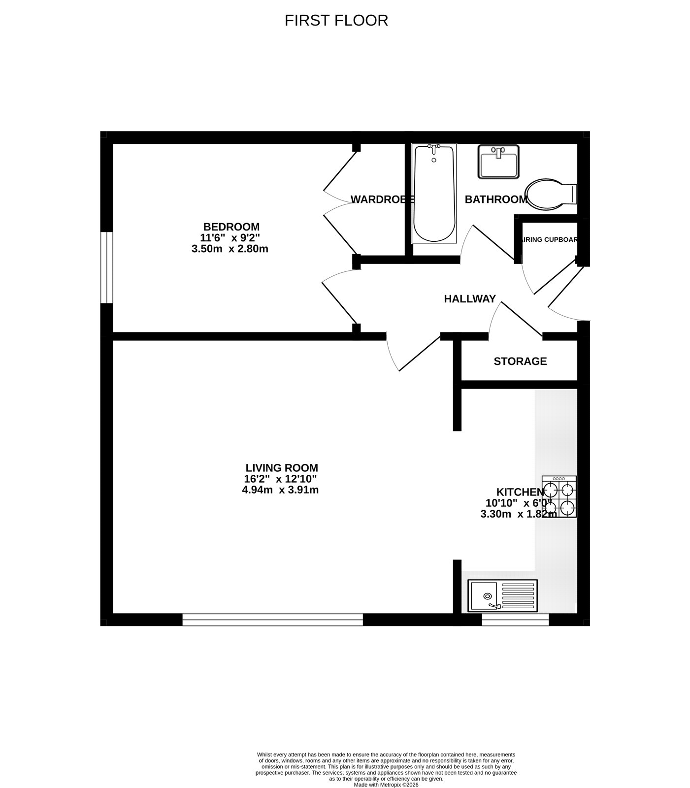 Flat 5, Rosewood, 24, Rorkes Drift, Surrey floorplan