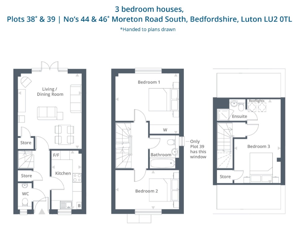 Moreton Road South, Luton LU2, 3 bedroom terraced house for sale