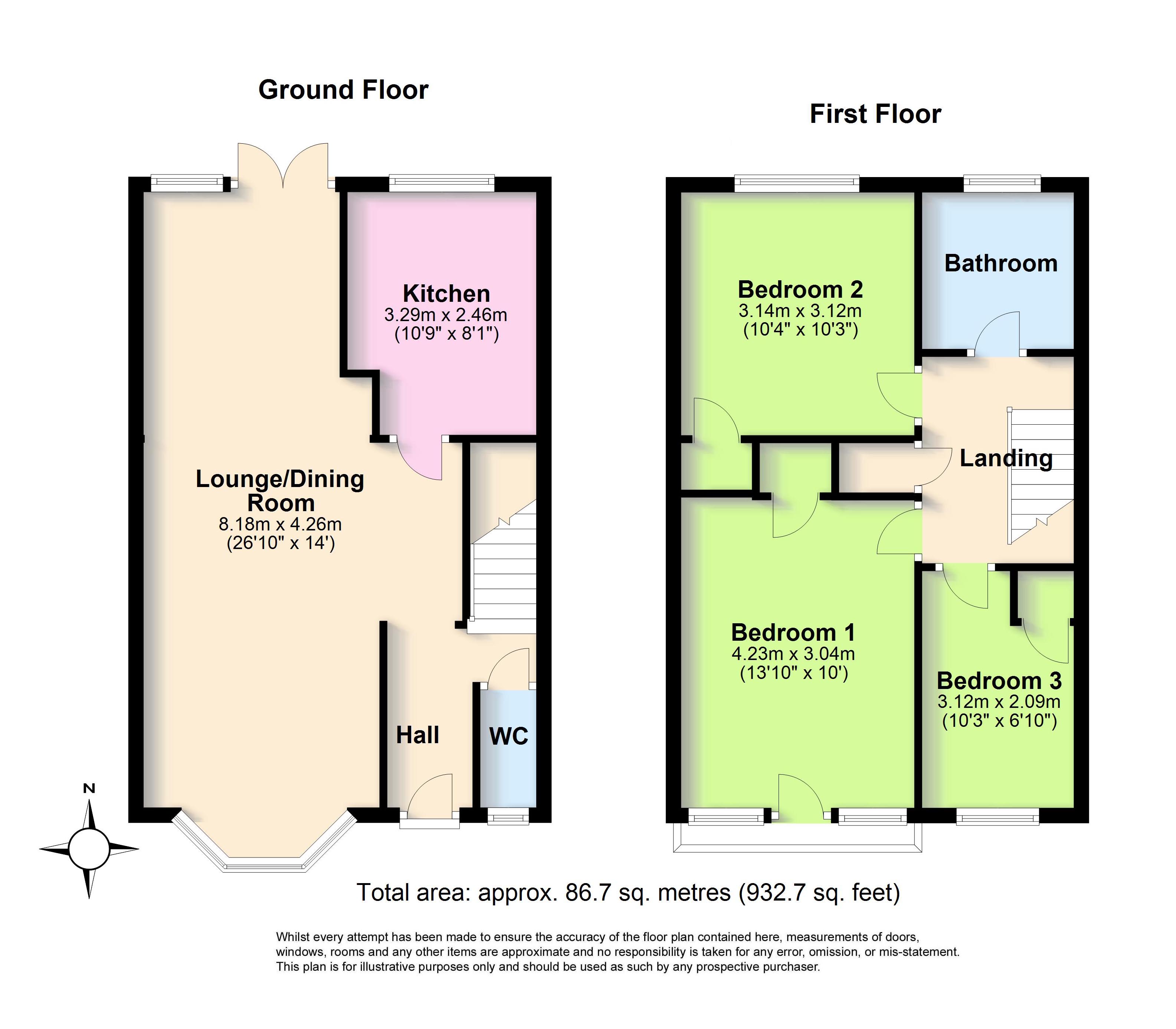 3 Bedrooms Terraced house for sale in Berkeley Square, Worthing, West Sussex BN11