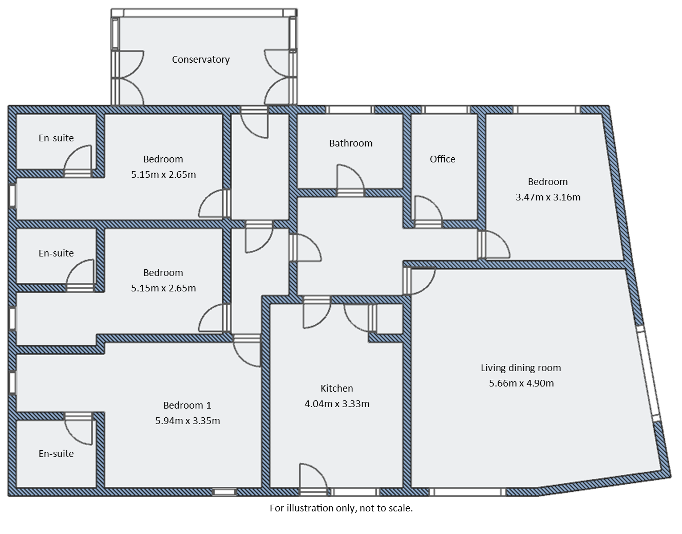 Valley Side, St. Austell floorplan