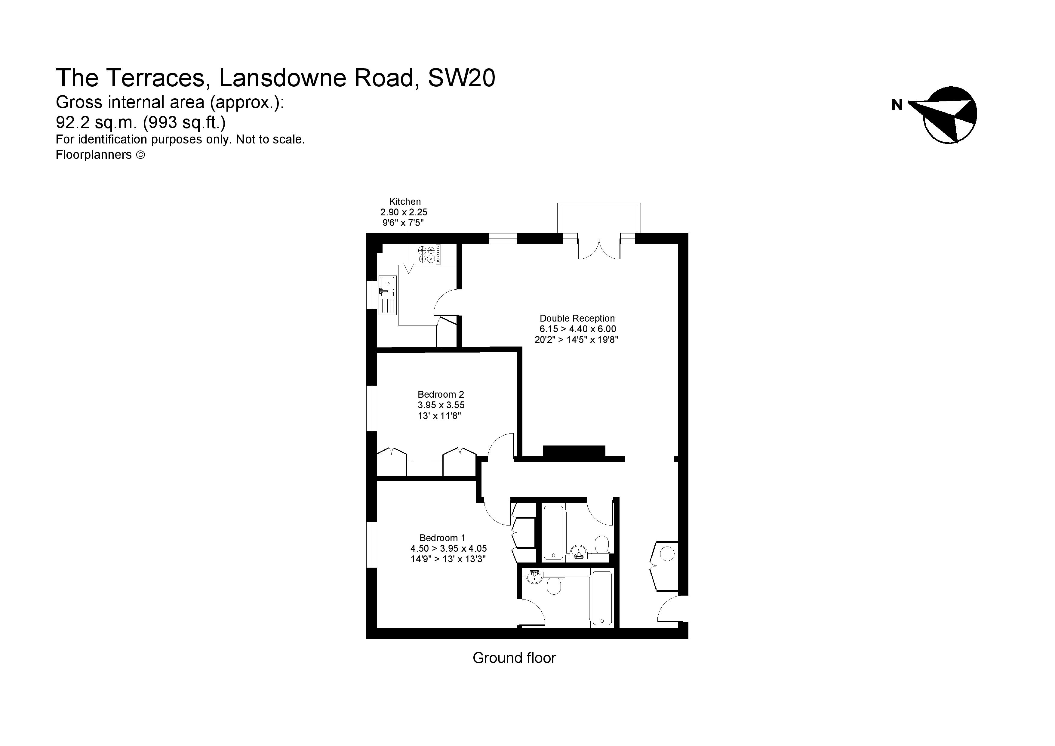 Flat 3, The Terraces, 8, Lansdowne Road, London floorplan
