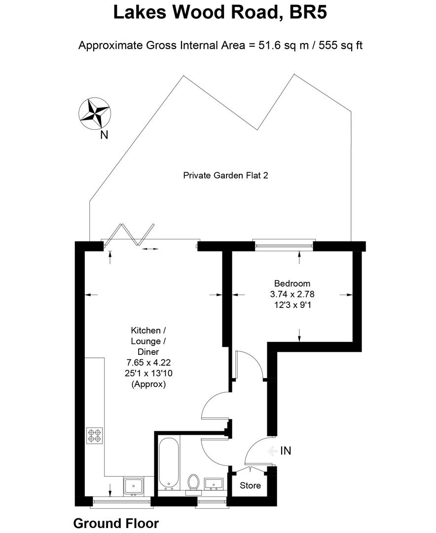 Flat 2 Villa May, Lakeswood Road, Petts Wood floorplan
