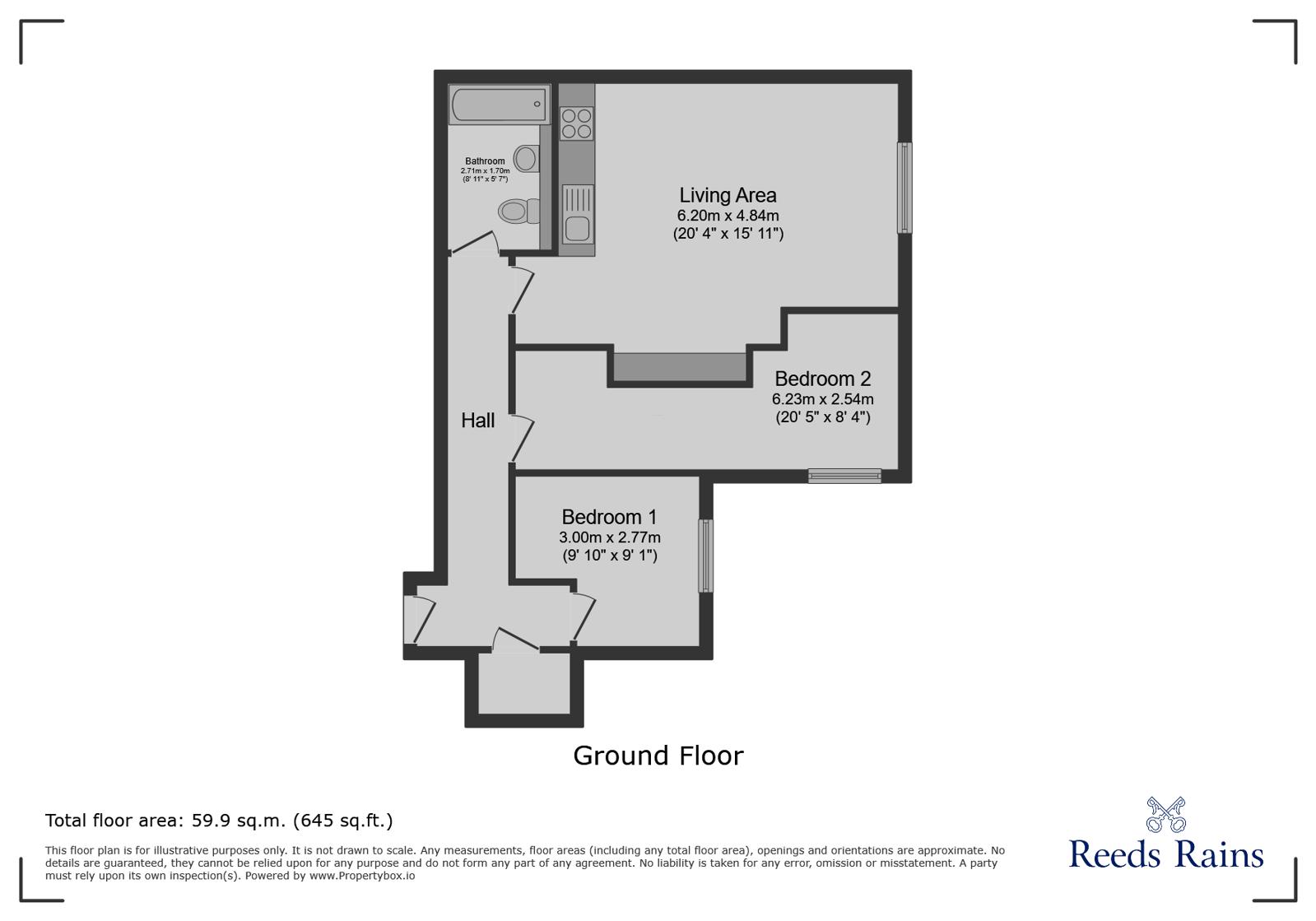 Apartment 39, North Church House, 14, North Church Street, Sheffield floorplan