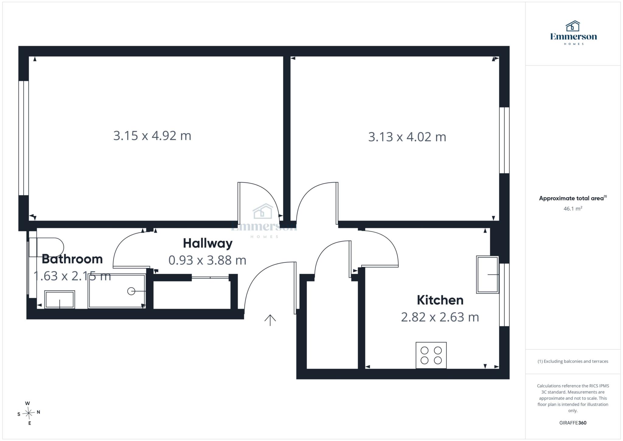 3e, Armour Street, Johnstone floorplan