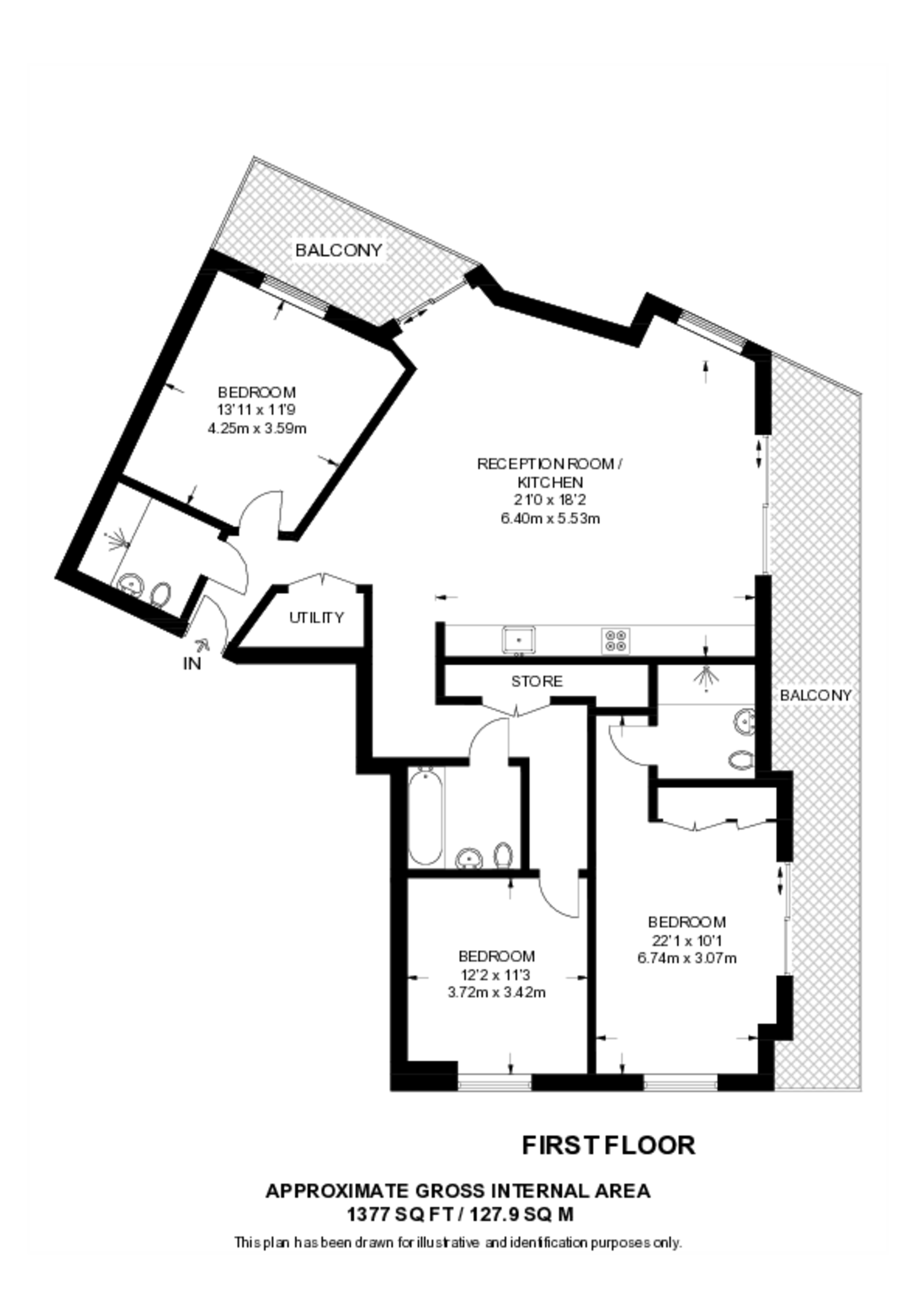 Daneland Walk, Tottenham floorplan