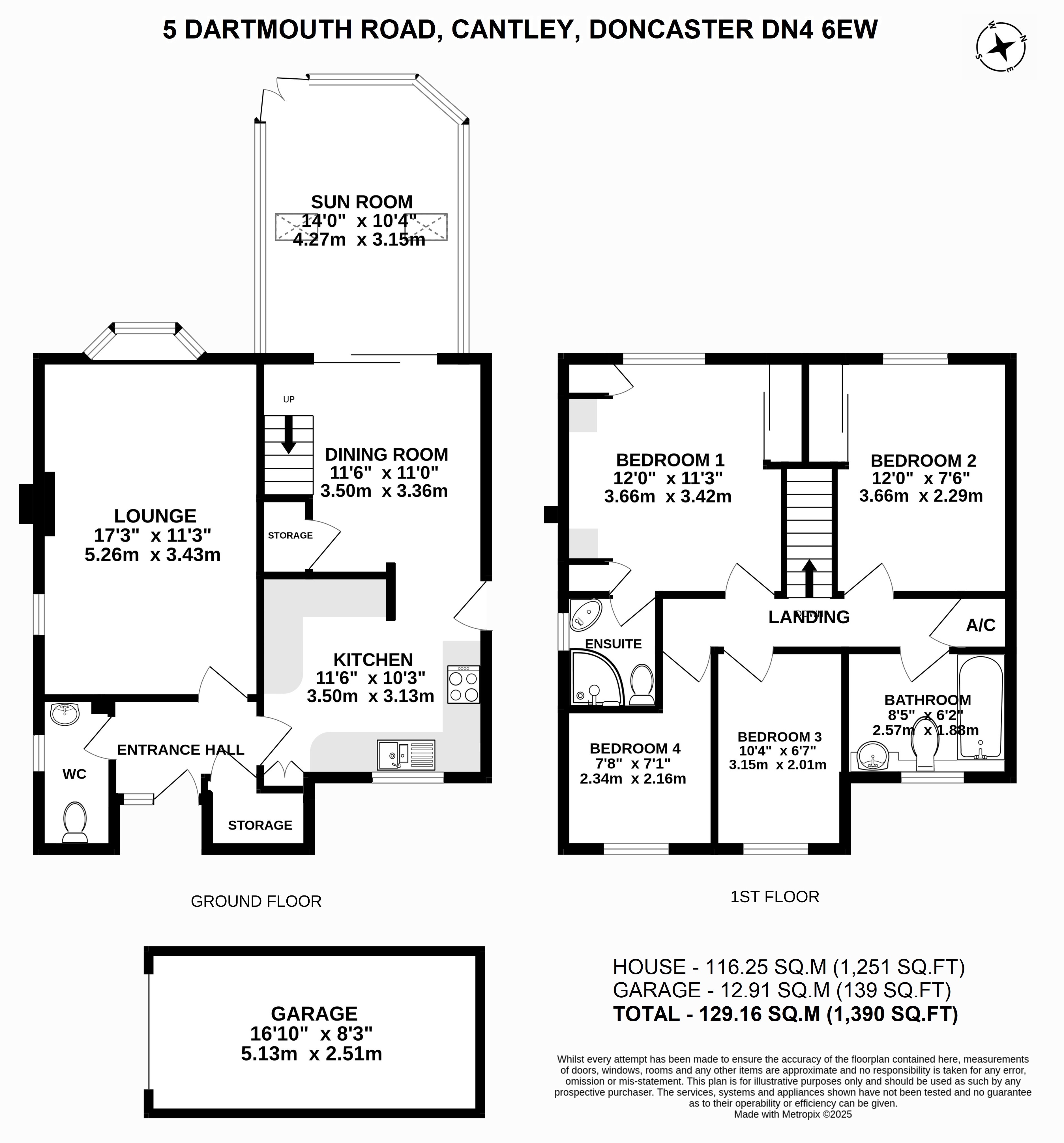 5, Dartmouth Road, Doncaster floorplan