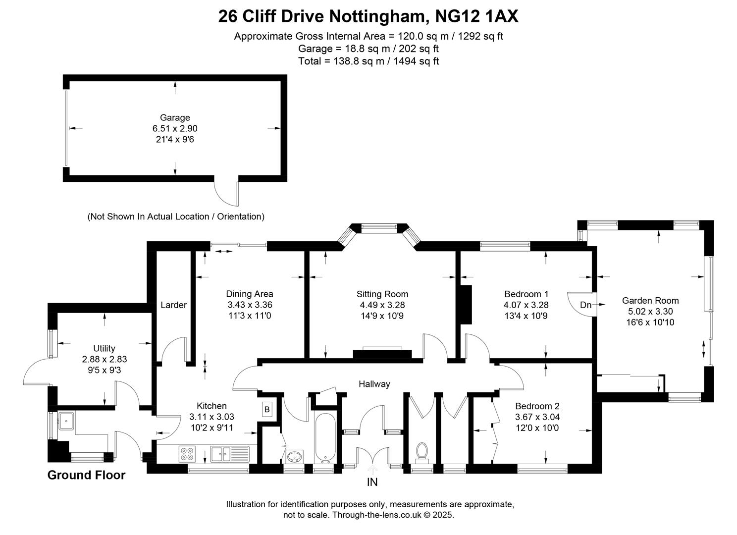 26, Cliff Drive, Nottingham floorplan