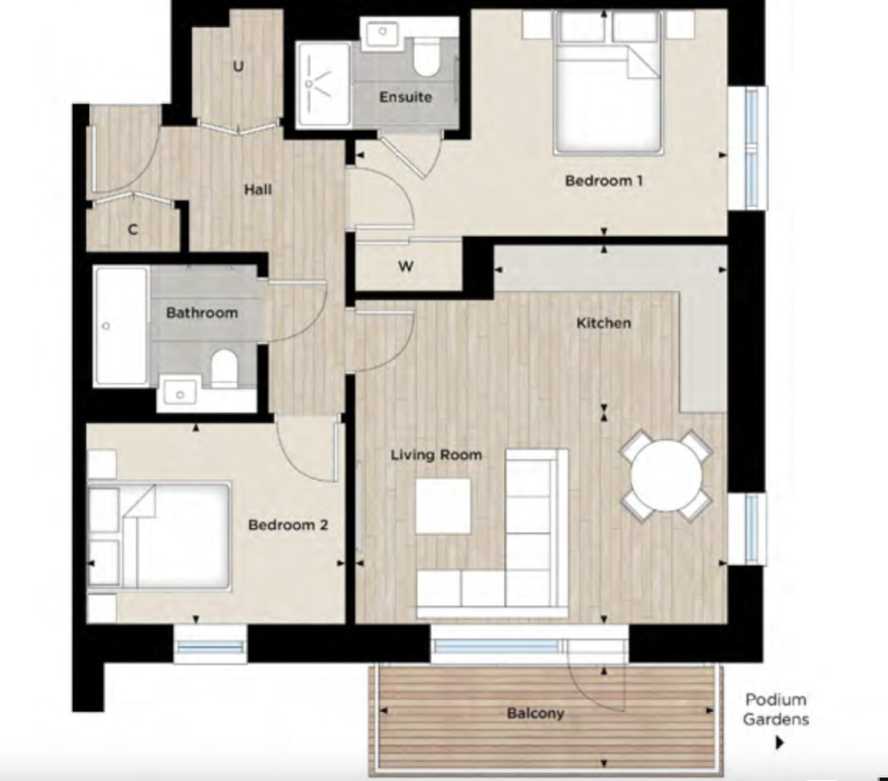 Arber House, The Green Quarter, London floorplan