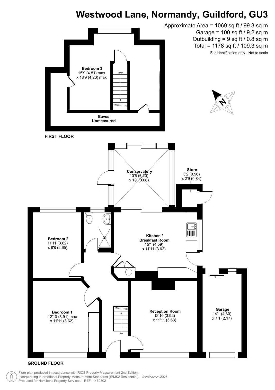 Sonnleiten, Westwood Lane, Guildford floorplan