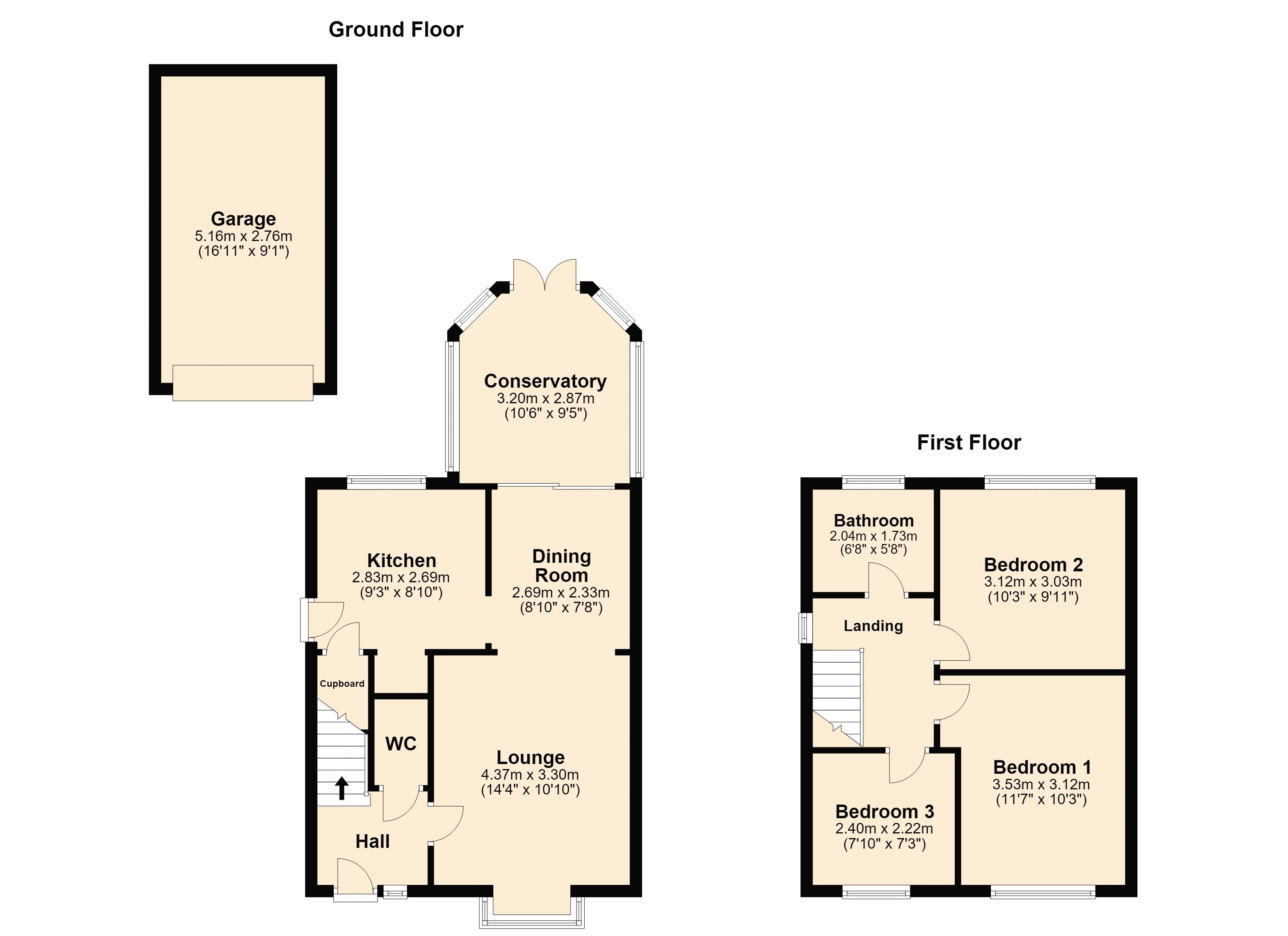 22, Harland Way, Rochdale floorplan