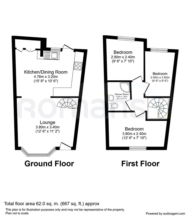 3 Bedrooms Terraced house for sale in Clewer Fields, Windsor, Berkshire SL4
