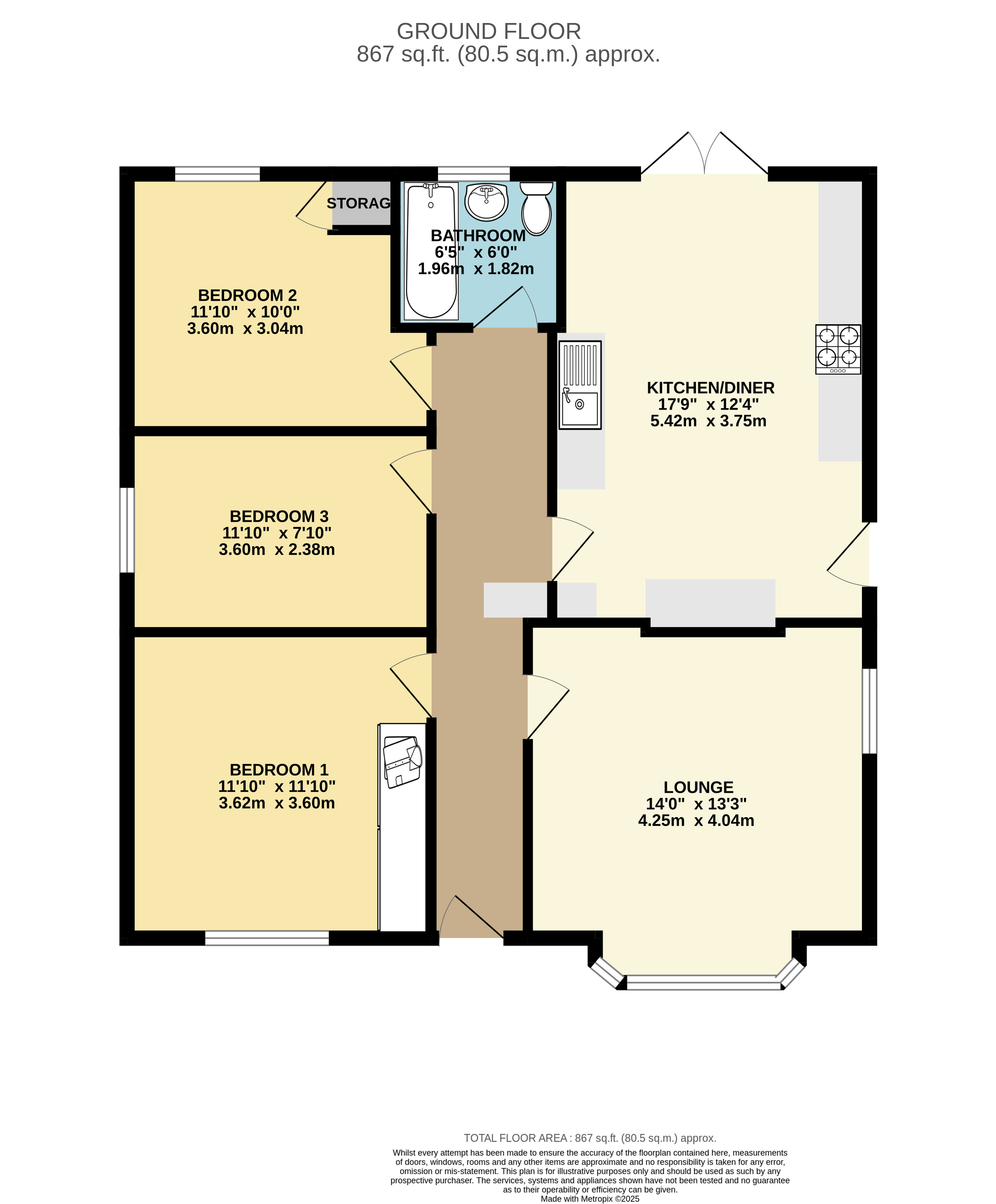 17, Silver Street, Holton le Clay, Grimsby floorplan