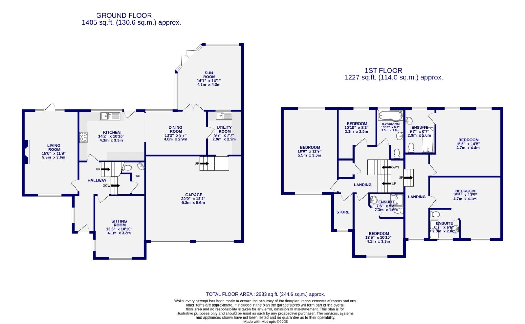 244, Tadcaster Road, York floorplan