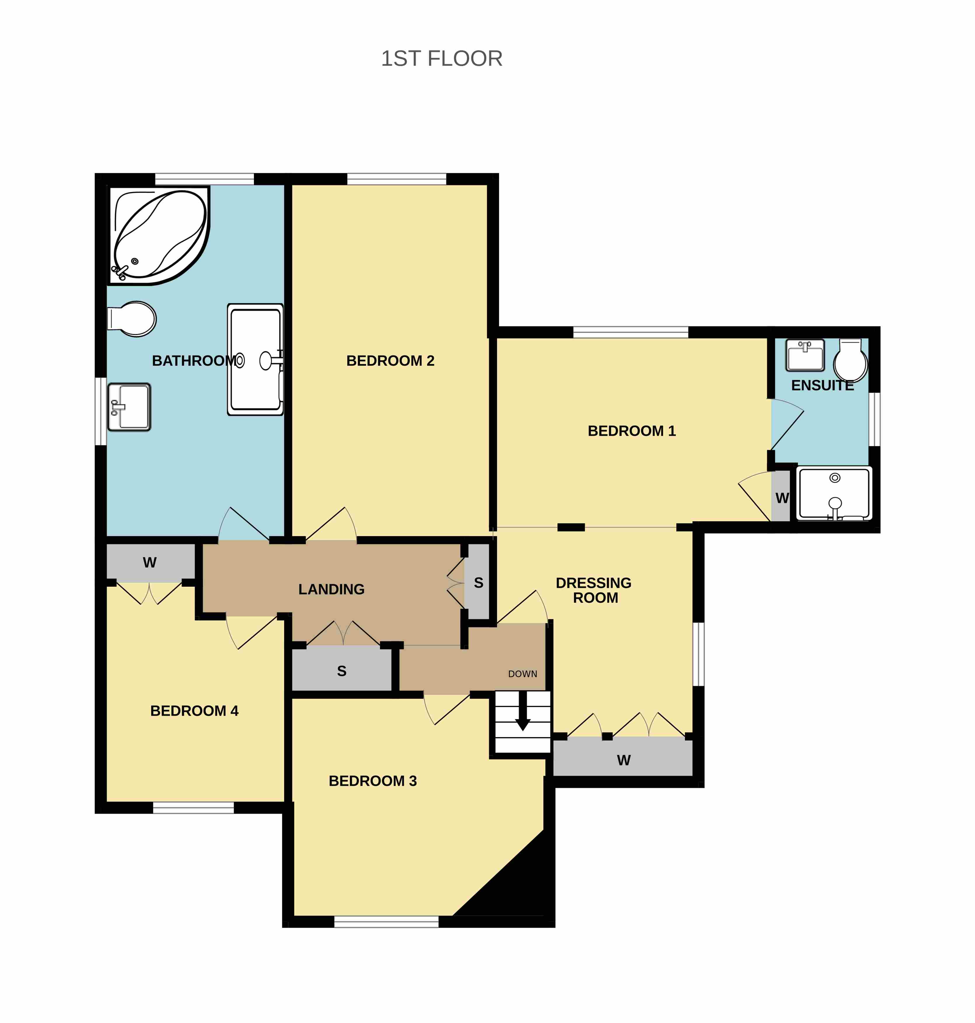 Virginia Cottage, Virginia Cottage, Farley Hill floorplan