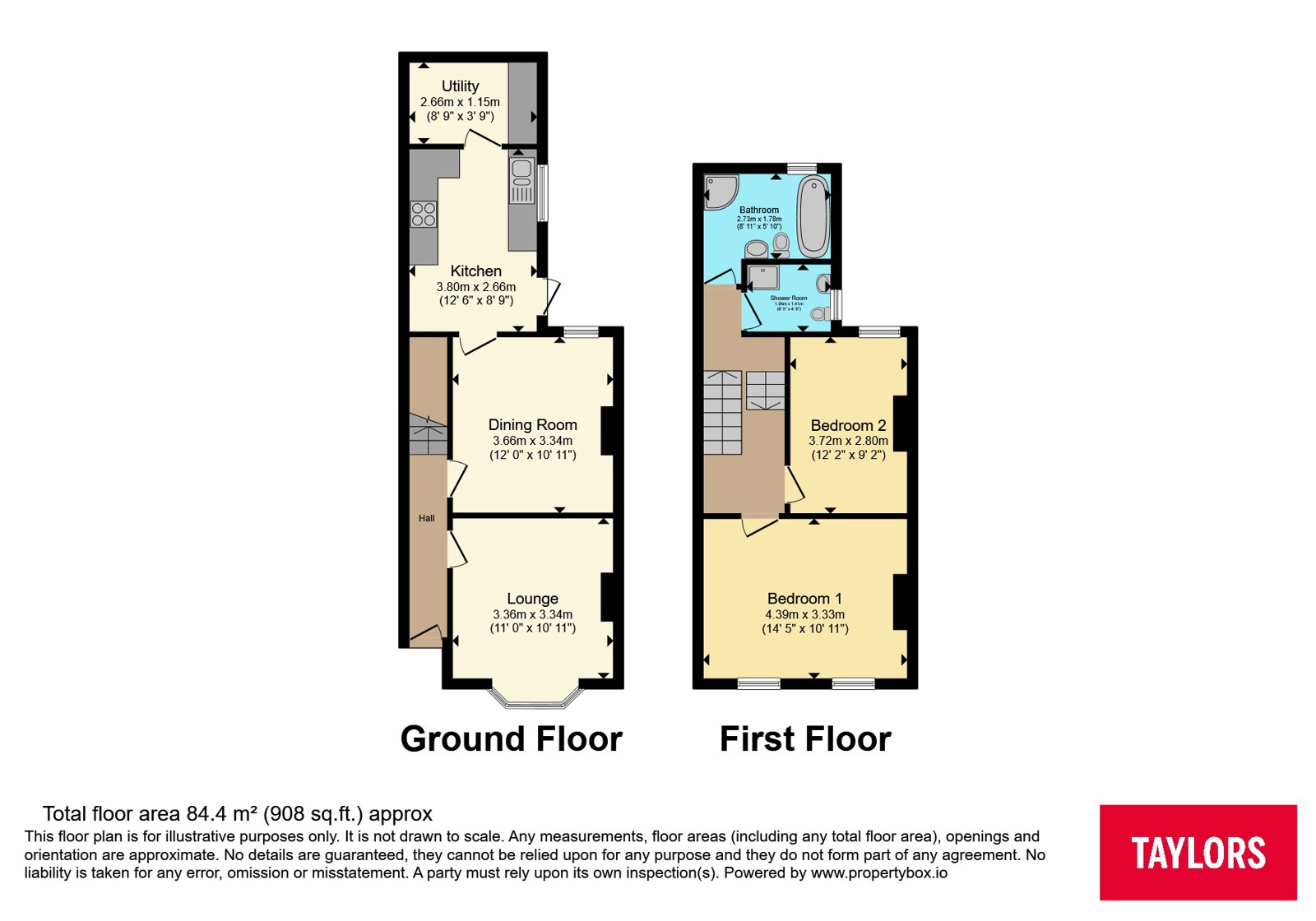 110, Diana Street, South Glamorgan floorplan
