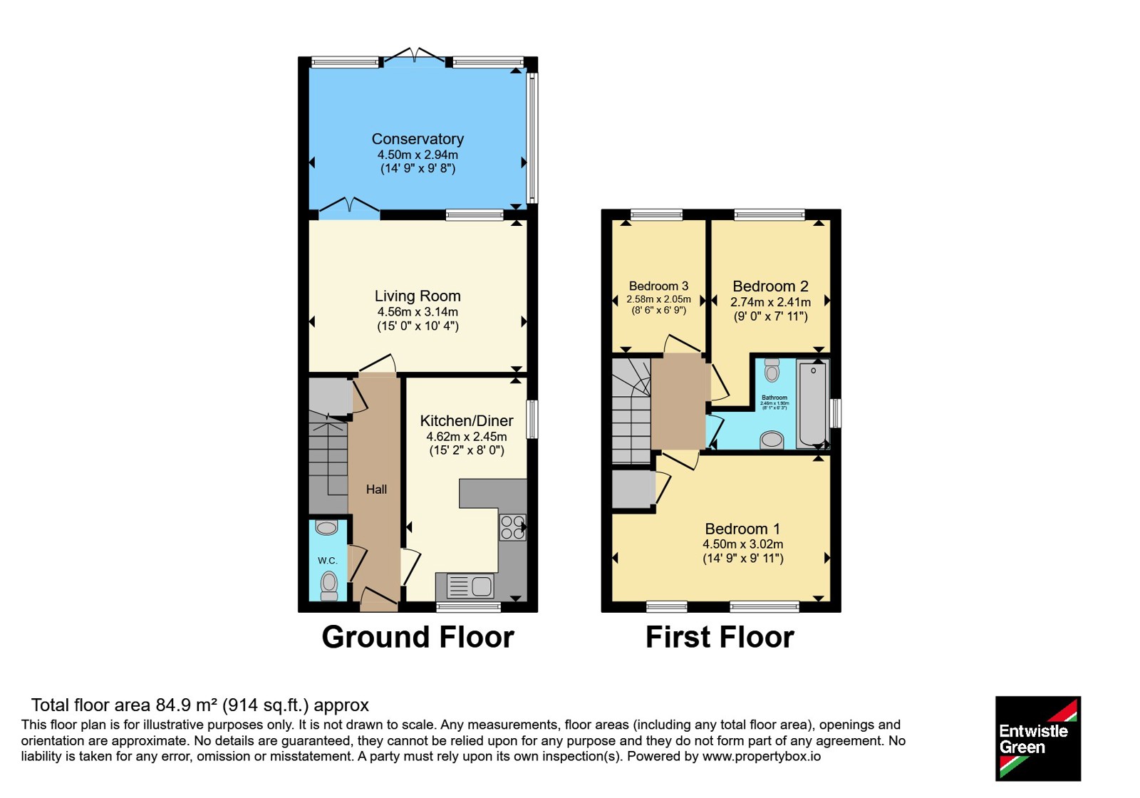 36, Springfield Crescent, Merseyside floorplan