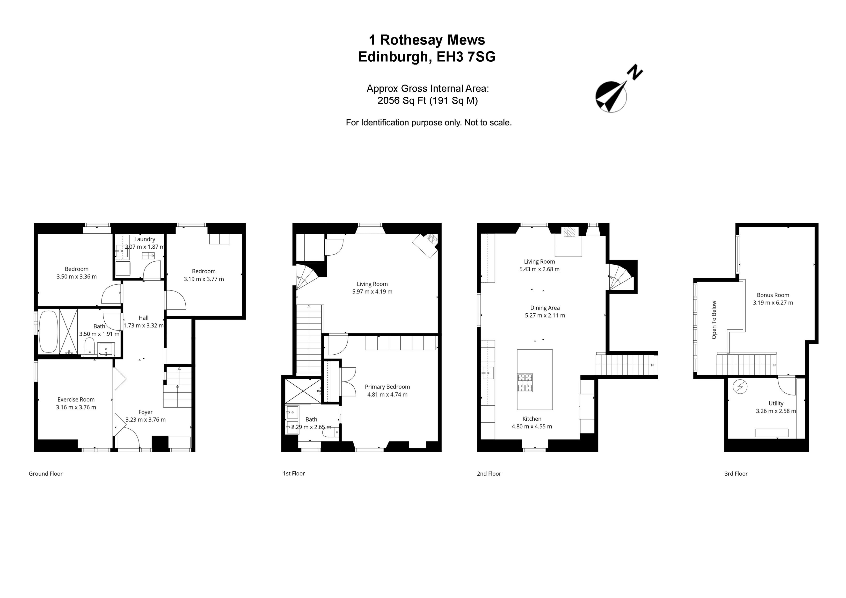 1, Rothesay Mews, Edinburgh floorplan