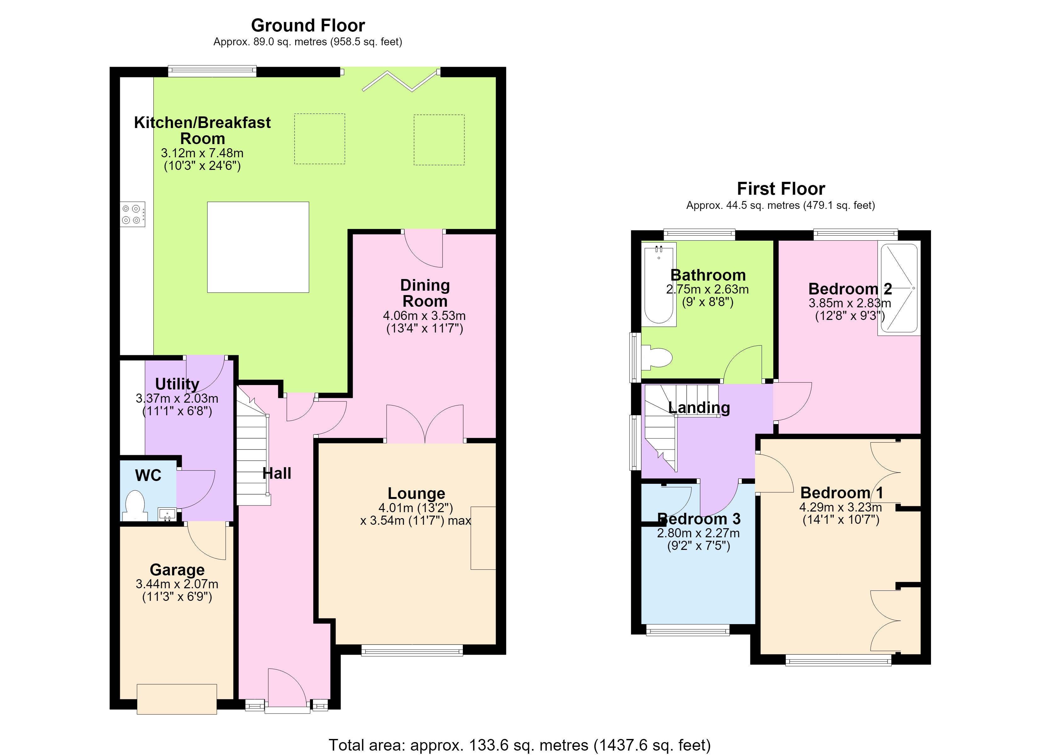 28, Denham Close, Gloucester floorplan