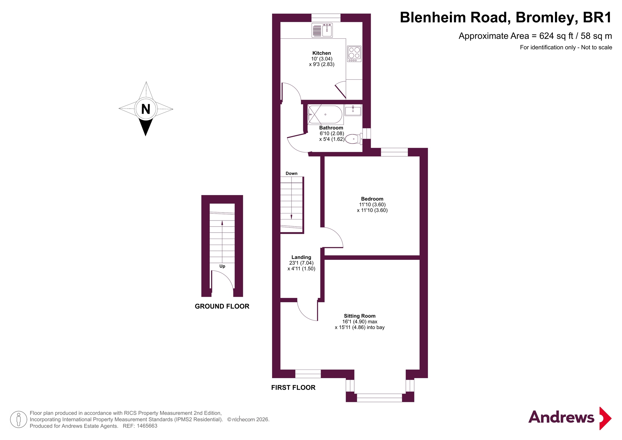 23b, Blenheim Road, Bromley floorplan