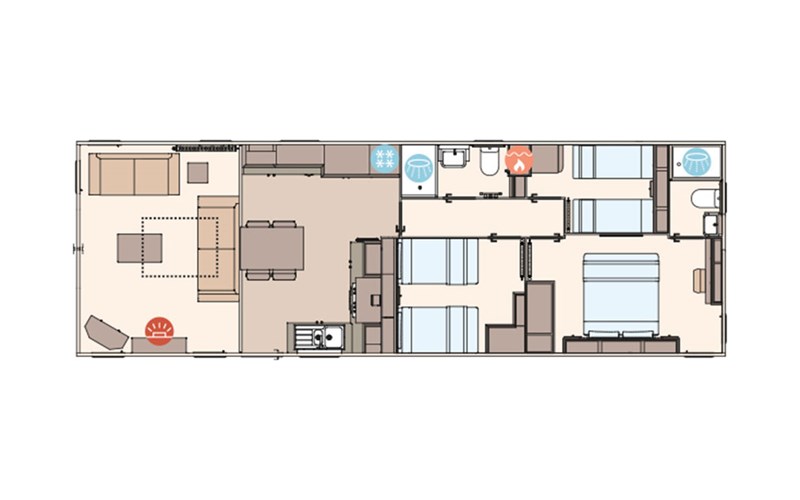 Field Ln, St Helens, Ryde, Isle Of Wight PO33, 3 bedroom mobile/park