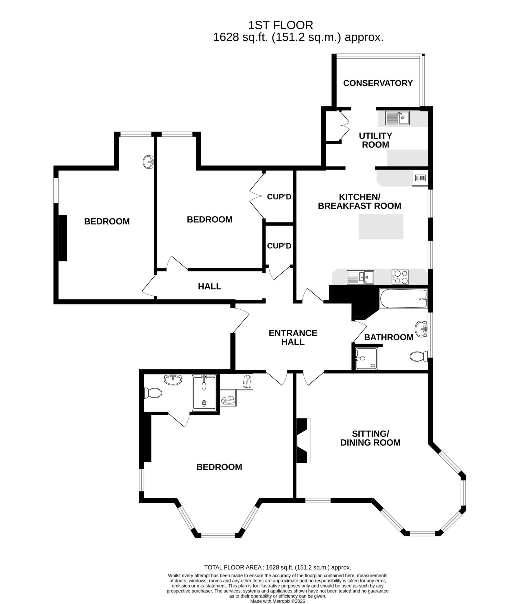 Flat 2, Granville Road, Eastbourne floorplan