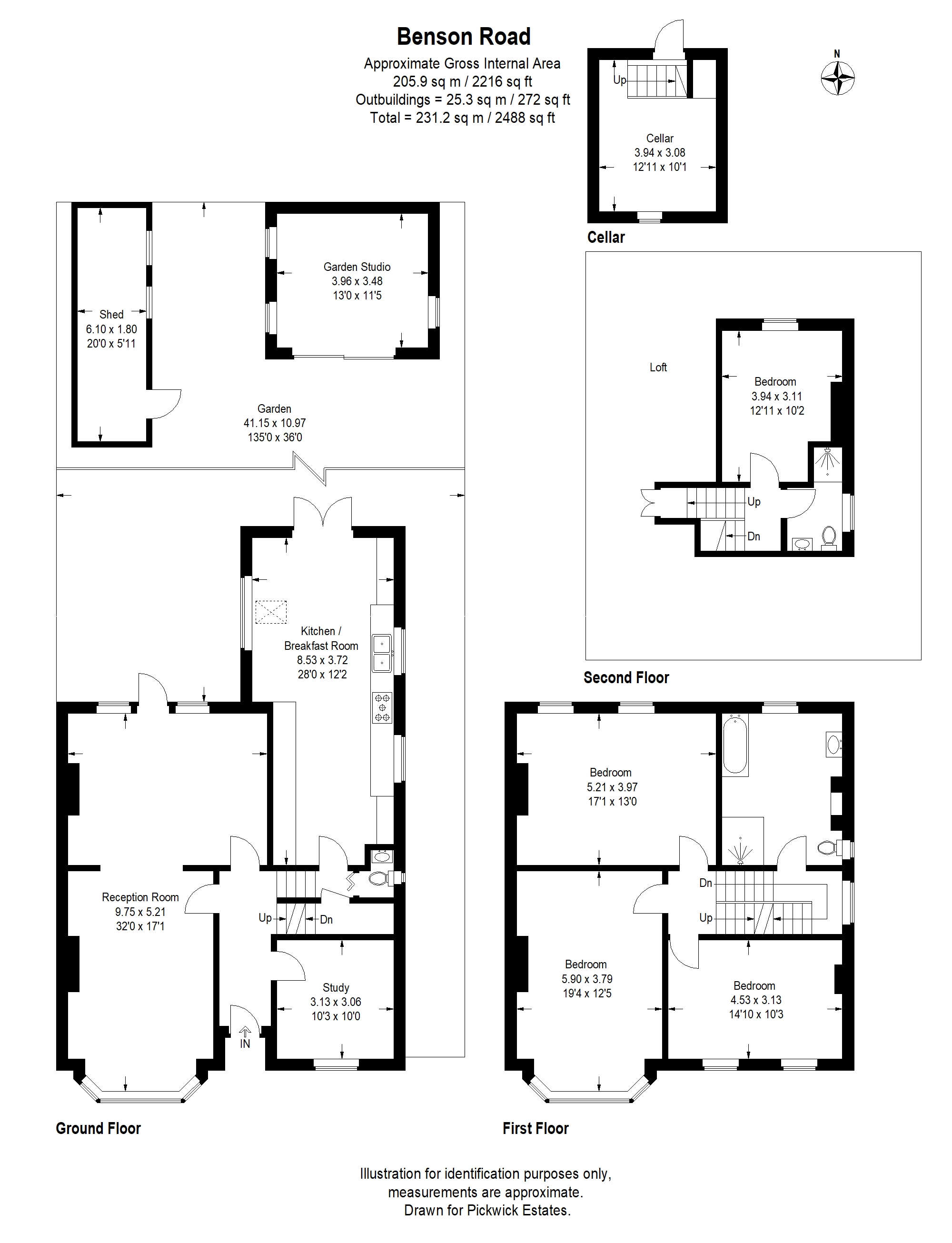 14, Benson Road, London floorplan