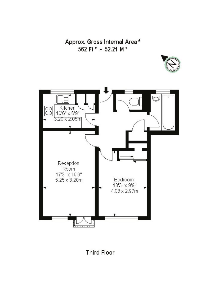 19, Knights House, Hortensia Road floorplan