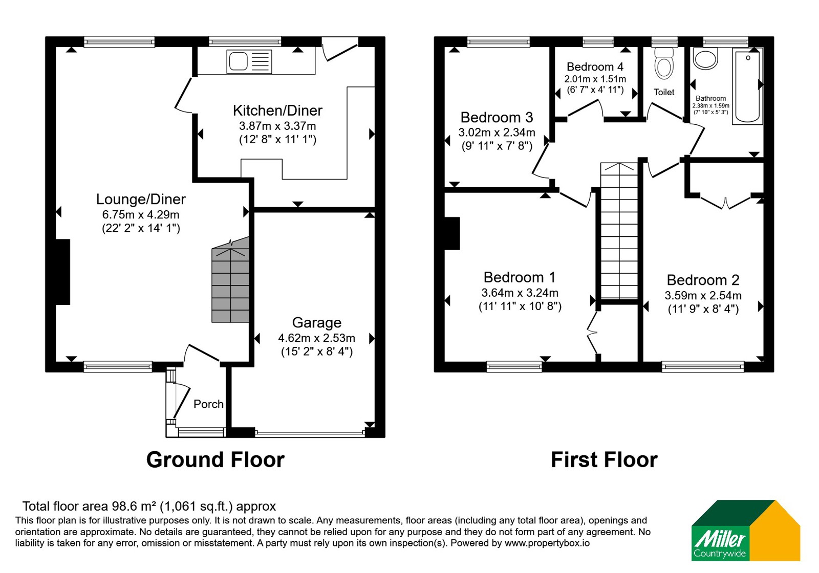 15, Treglenwith Road, Cornwall floorplan