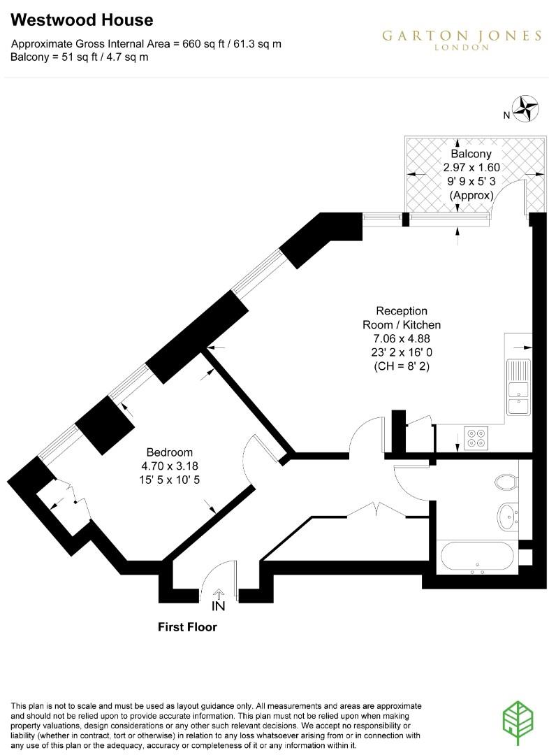 14, Westwood Building, Chelsea Creek floorplan